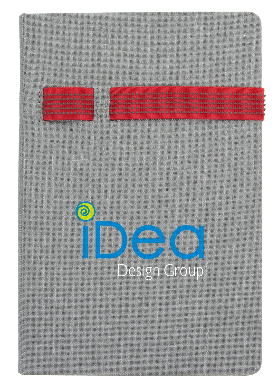 Two-Tone Journal Elastic Band Closure 80 Sheets - 8.5 x 5.75 in - product view 8