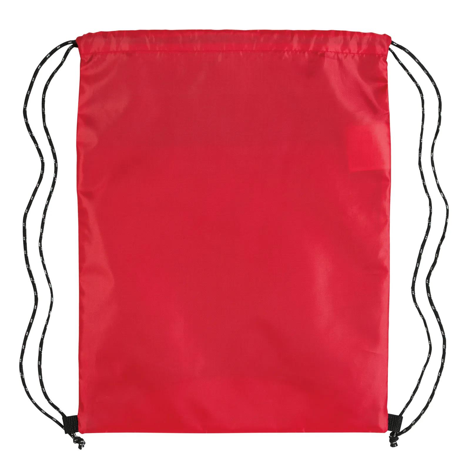 Two Tone Drawstring Backpack Sport Front Pocket - 17.75 x 14 in - product view 5