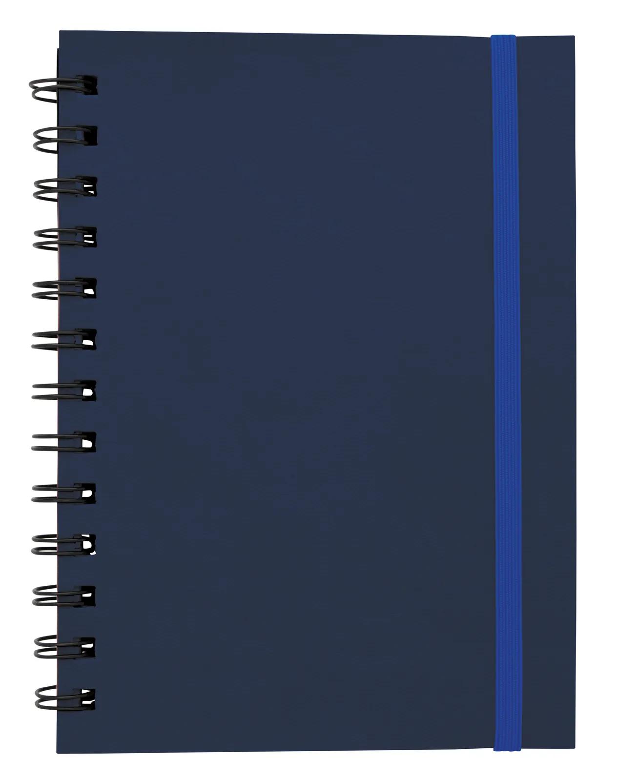 Soft Cover Spiral Notebook Leatherette Elastic Band - 7 x 5.25 in - product view 6