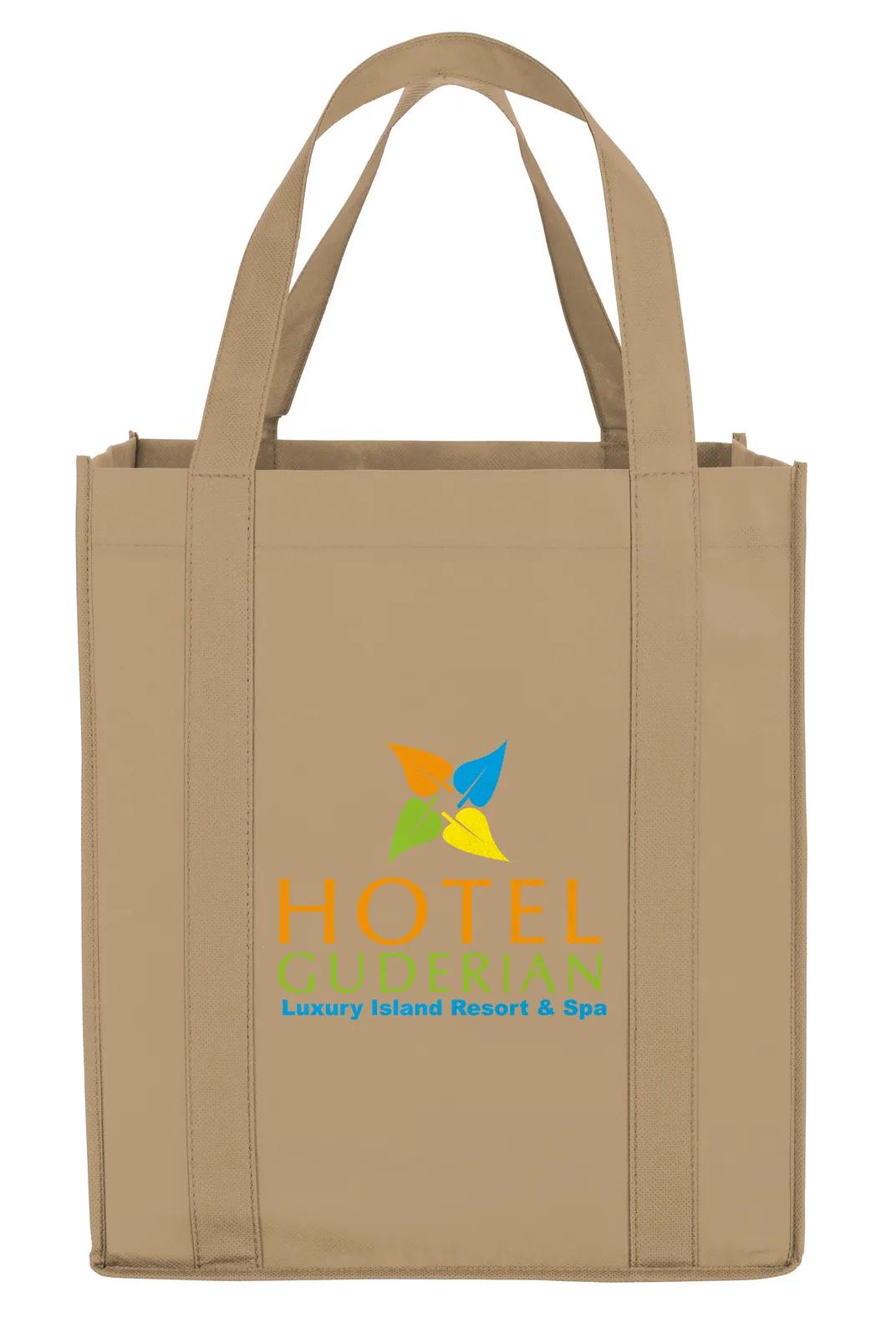 Mega Grocery Tote Reinforced Bottom Non-Woven - 15 x 13 x 10 in - product view 13