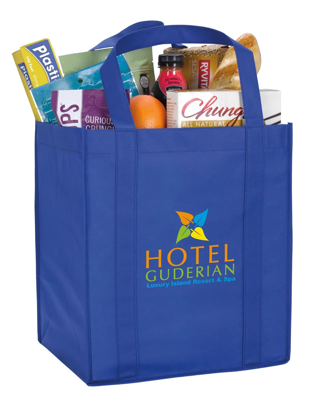 Mega Grocery Tote Reinforced Bottom Non-Woven - 15 x 13 x 10 in - product view 17