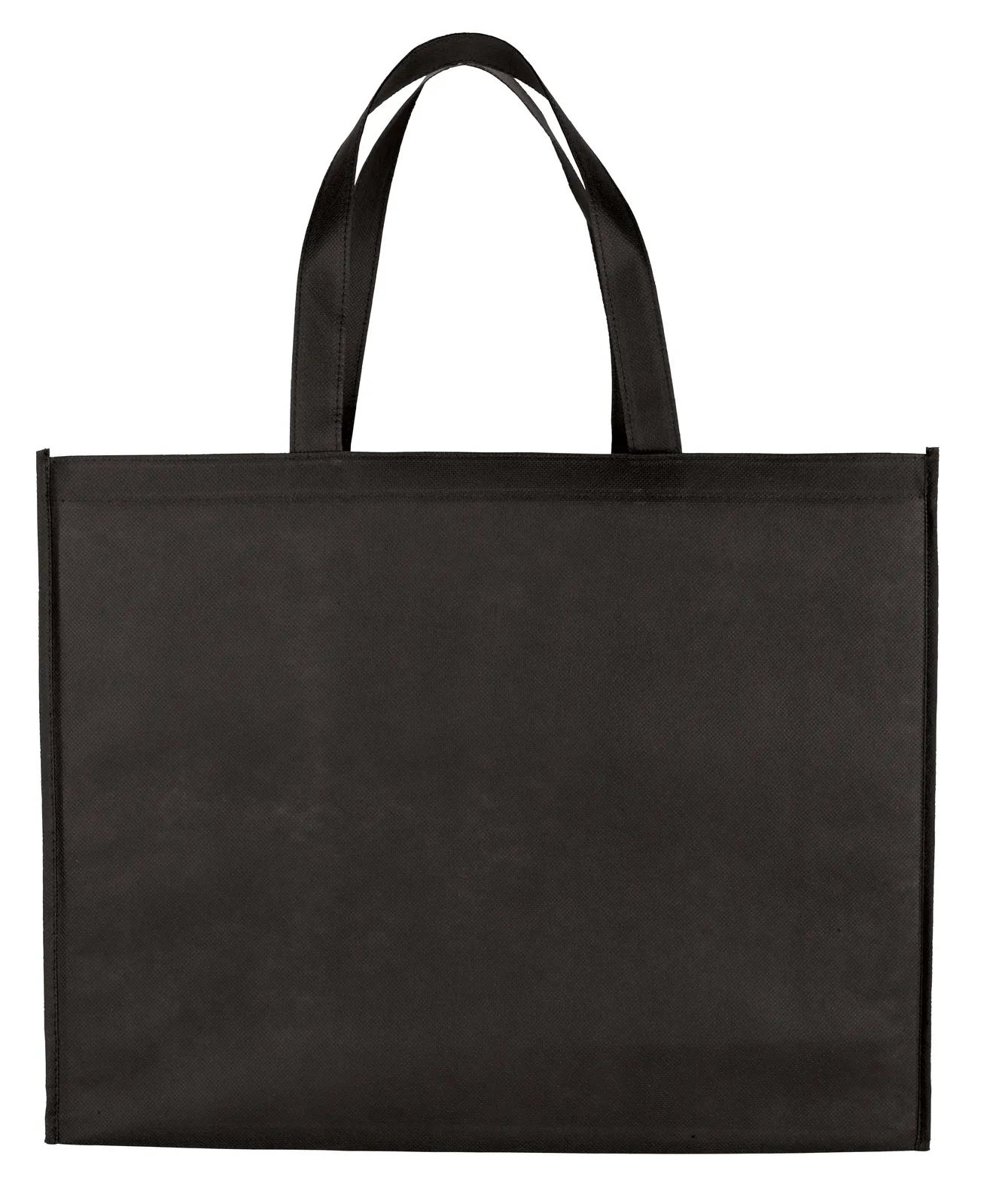 Non-Woven Shopper Tote Gusseted Bottom Reusable - 16 x 20 x 6 in - product view 2