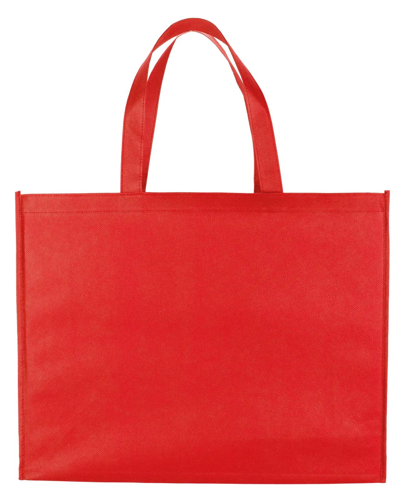 Non-Woven Shopper Tote Gusseted Bottom Reusable - 16 x 20 x 6 in - product view 4