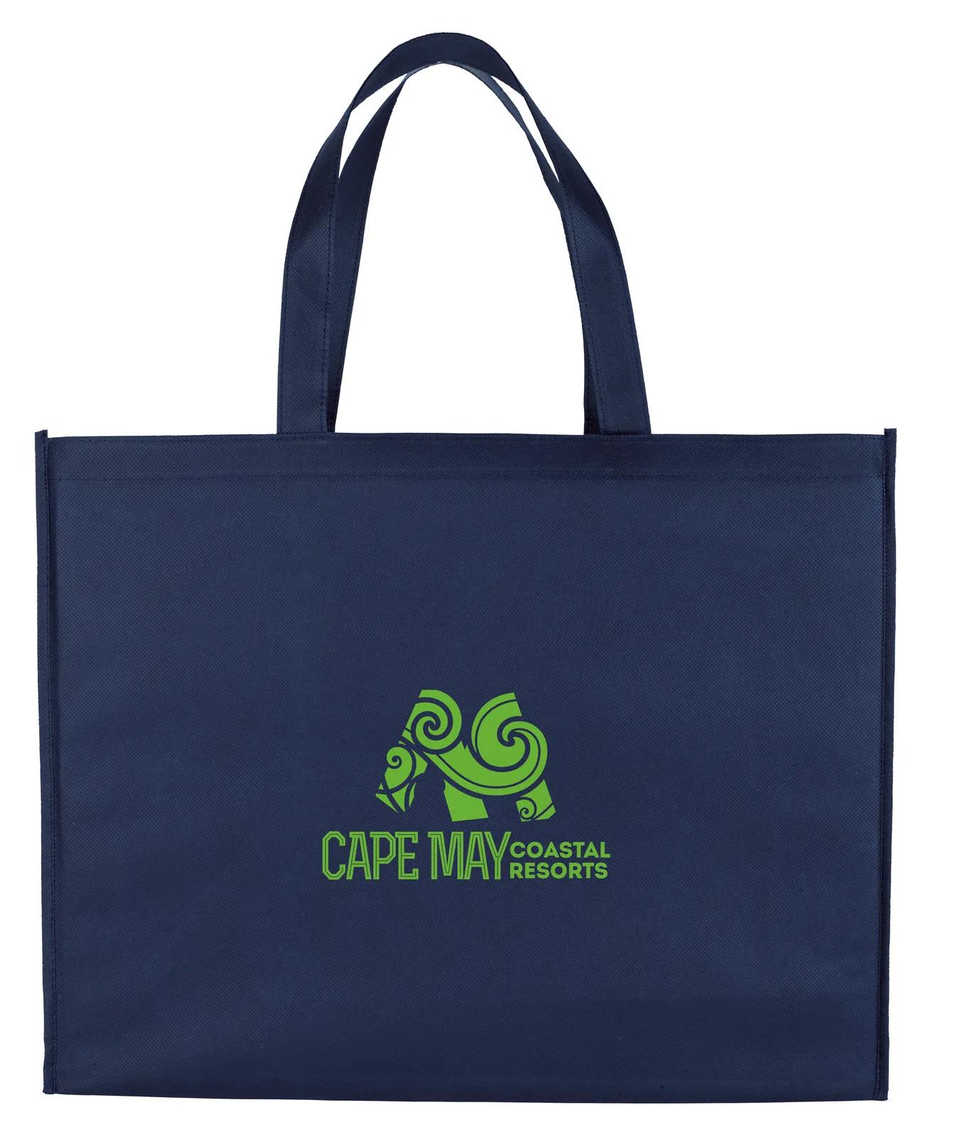 Non-Woven Shopper Tote Gusseted Bottom Reusable - 16 x 20 x 6 in - product view 8
