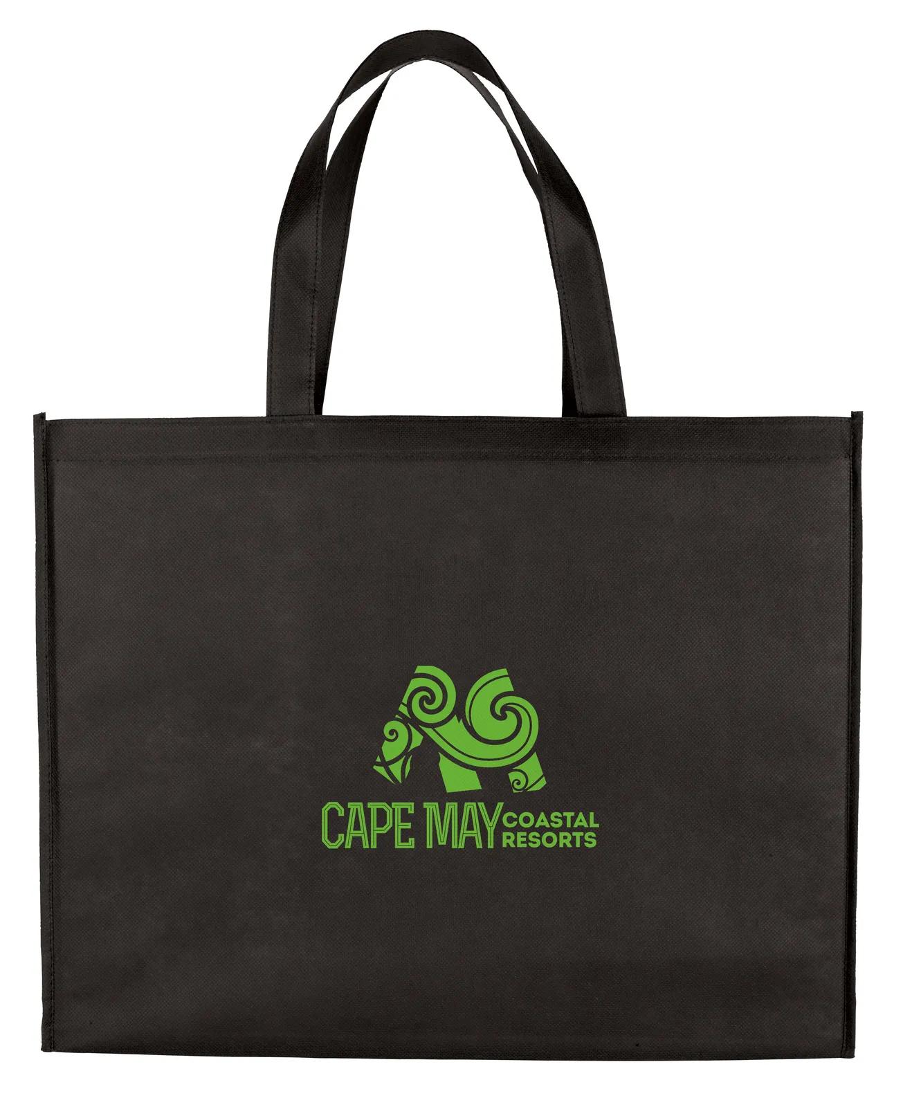 Non-Woven Shopper Tote Gusseted Bottom Reusable - 16 x 20 x 6 in - product view 12