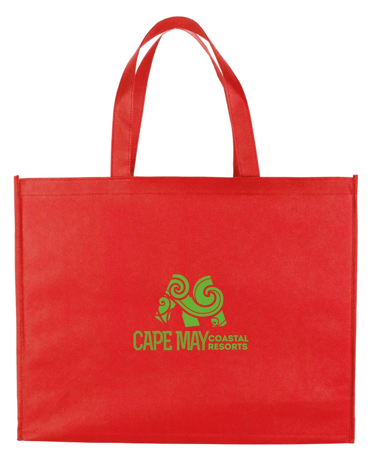 Non-Woven Shopper Tote Gusseted Bottom Reusable - 16 x 20 x 6 in - product view 13