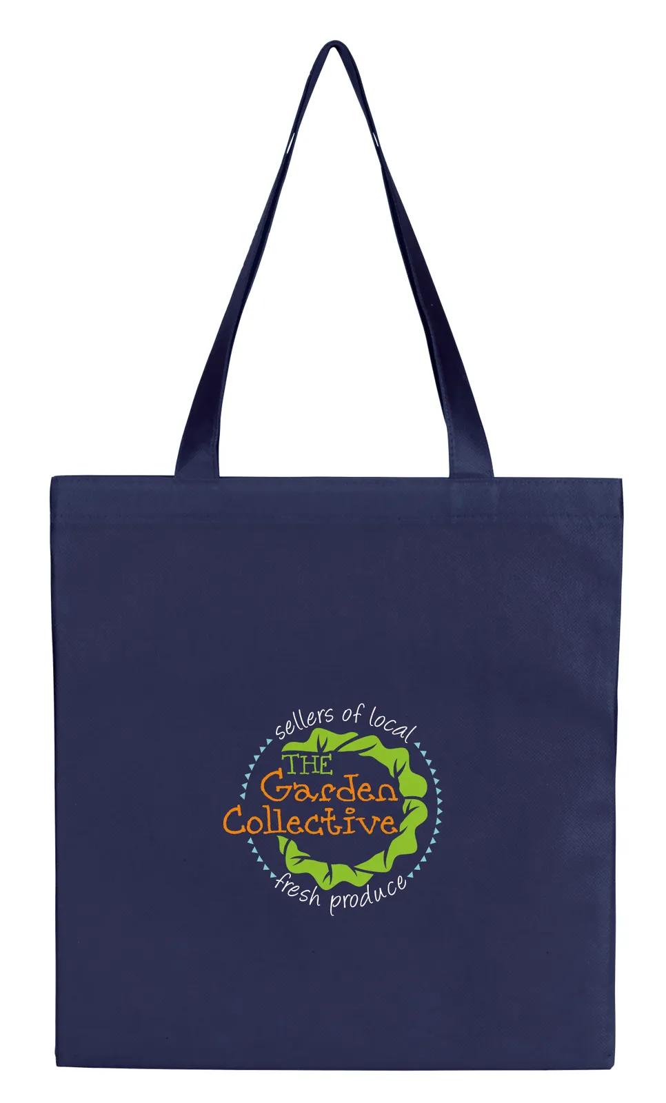 Non-Woven Budget Tote Shoulder Length Handles - 15.875 x 14.5 in - product view 14