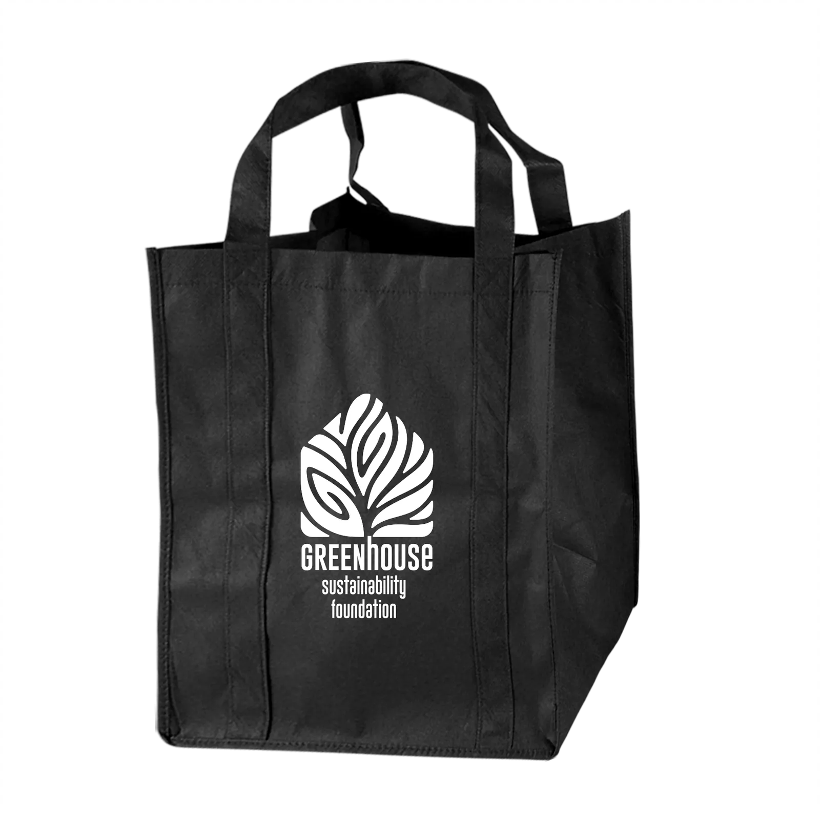 Non-Woven Budget Tote Shoulder Length Handles - 15.875 x 14.5 in - product view 3