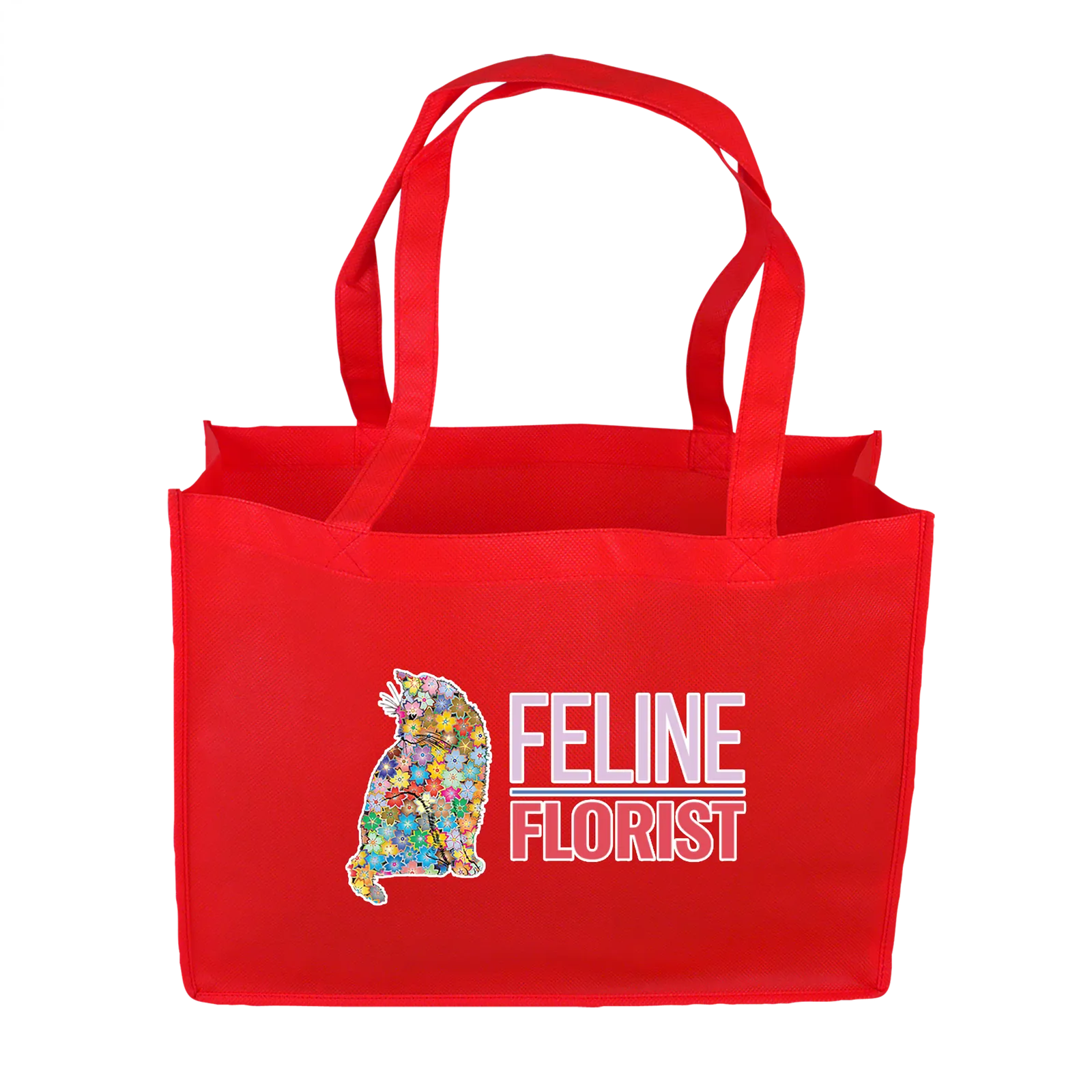 Non-Woven Budget Tote Shoulder Length Handles - 15.875 x 14.5 in - product view 7