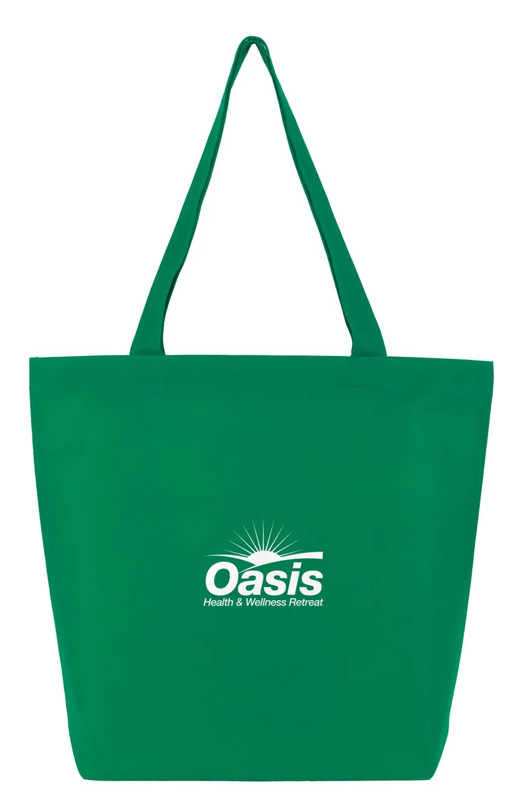 Custom Tote Bag Non-Woven Gusseted Bottom - 13.25 x 15 in - product view 19