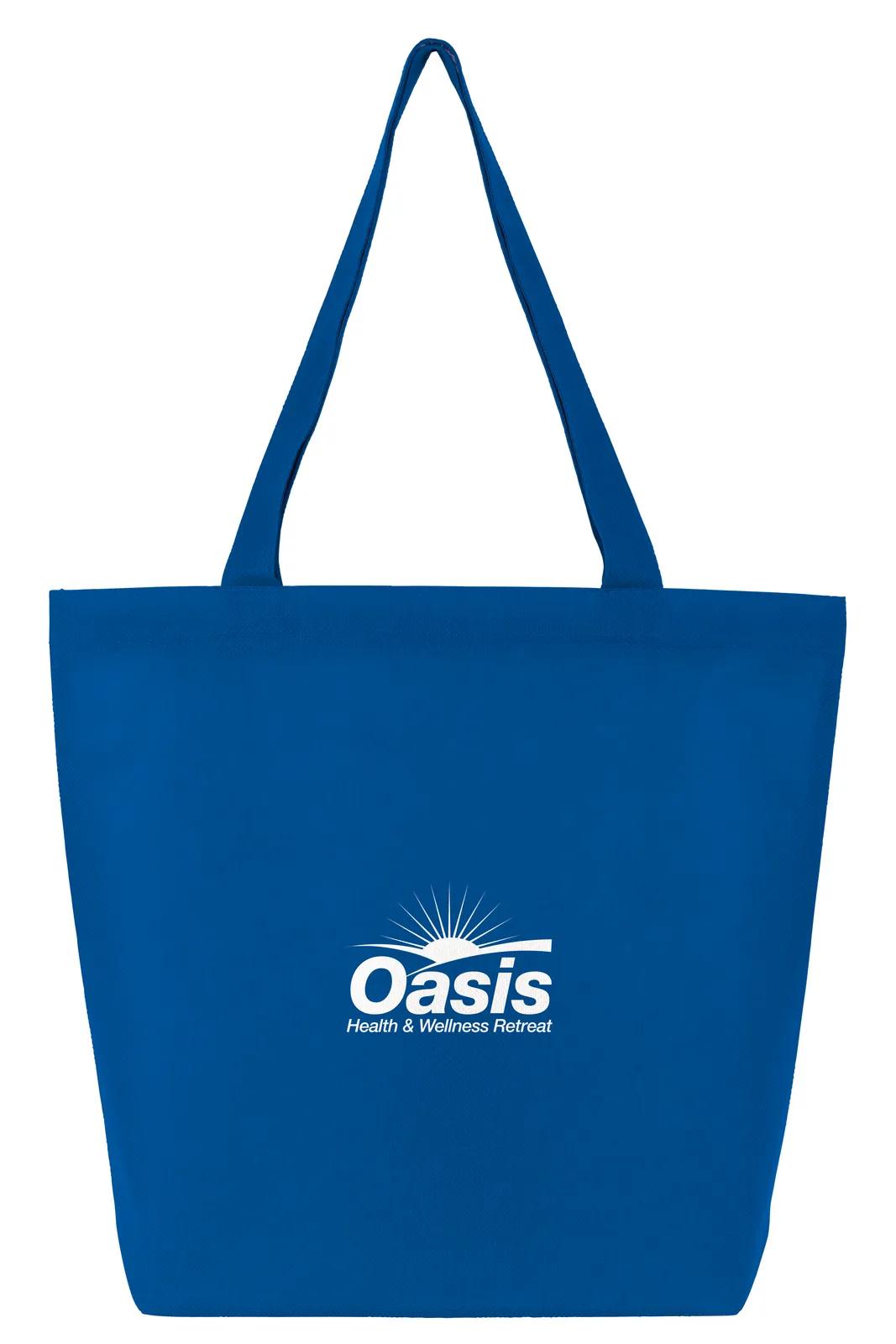 Custom Tote Bag Non-Woven Gusseted Bottom - 13.25 x 15 in - product view 25