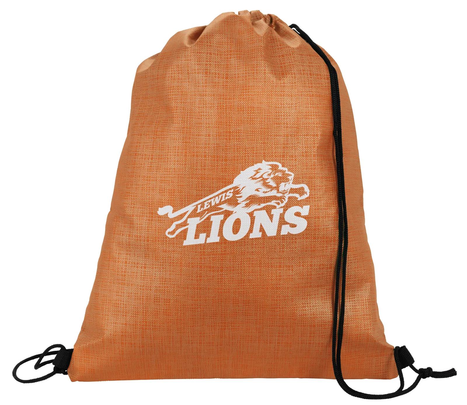 Drawstring Backpack Non-Woven Shimmer Pattern - 16.5 x 13 in - product view 9