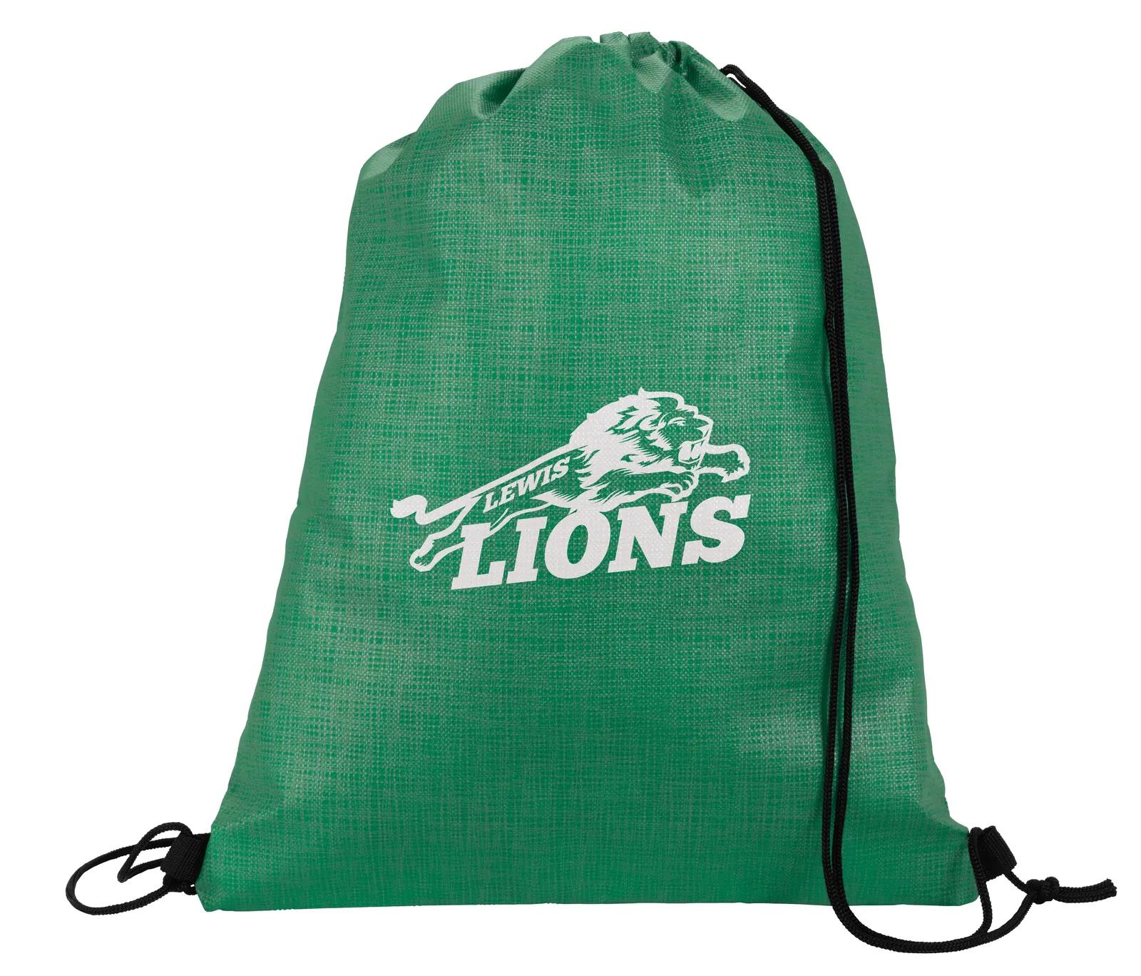 Drawstring Backpack Non-Woven Shimmer Pattern - 16.5 x 13 in - product view 16