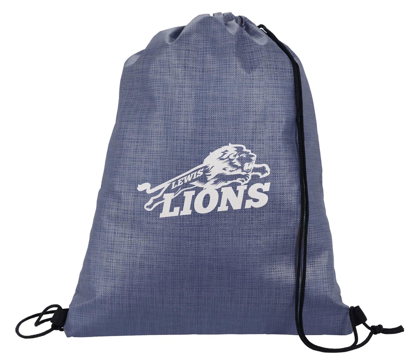 Drawstring Backpack Non-Woven Shimmer Pattern - 16.5 x 13 in - product view 18