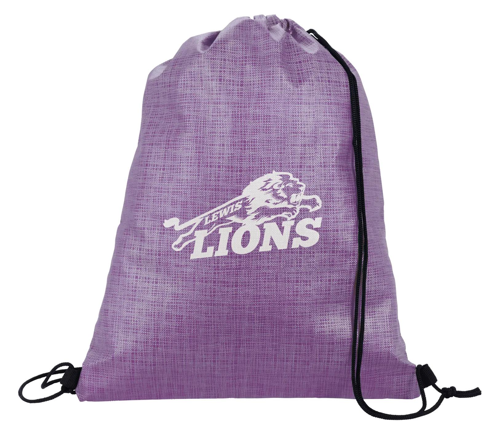 Drawstring Backpack Non-Woven Shimmer Pattern - 16.5 x 13 in - product view 19