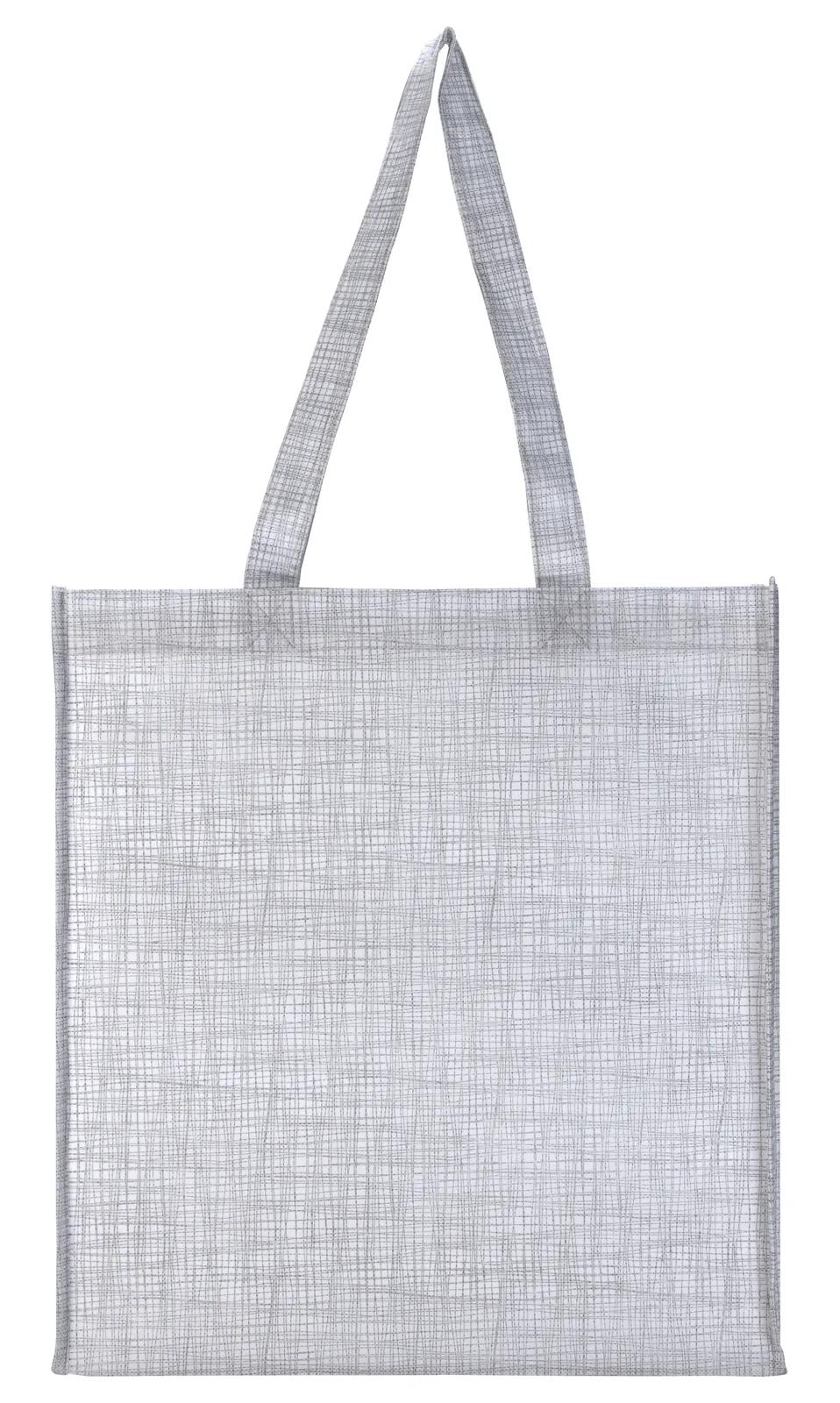 Custom Tote Bag Non-Woven Shimmer Pattern - 14.125 x 12.75 in - product view 12