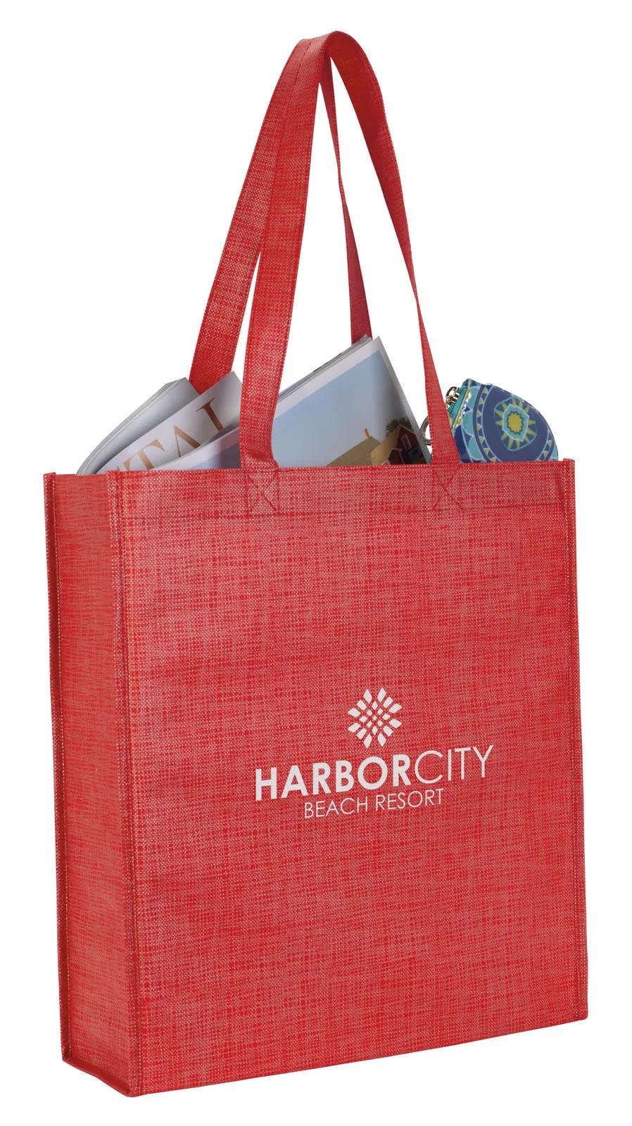 Custom Tote Bag Non-Woven Shimmer Pattern - 14.125 x 12.75 in - product view 15