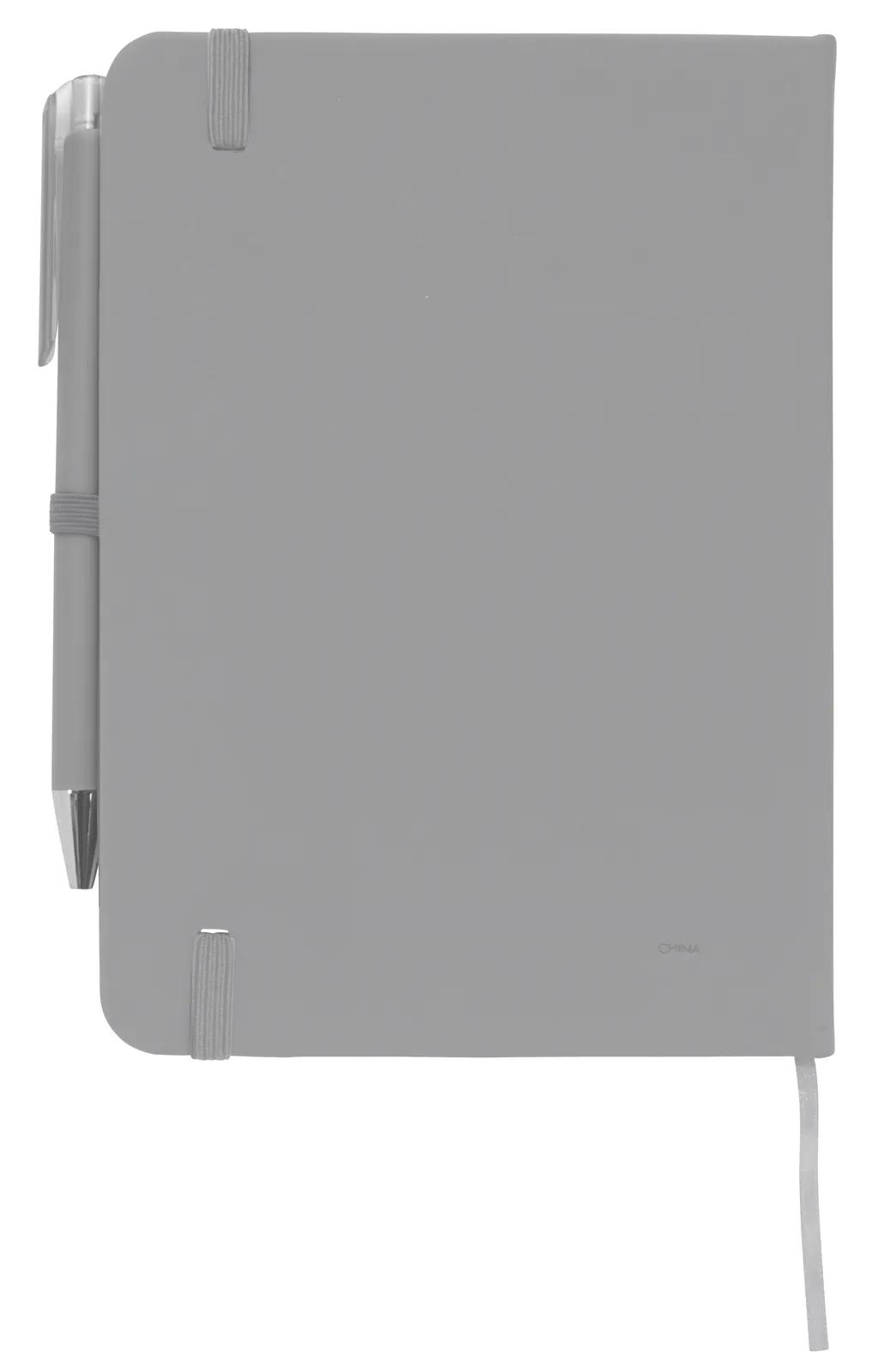 Notebook with Pen Leatherette Cover Elastic Band - 7 x 5 in - product view 6