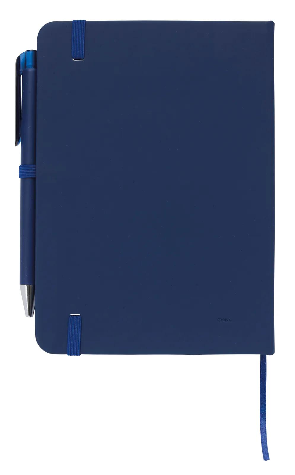 Notebook with Pen Leatherette Cover Elastic Band - 7 x 5 in - product view 12