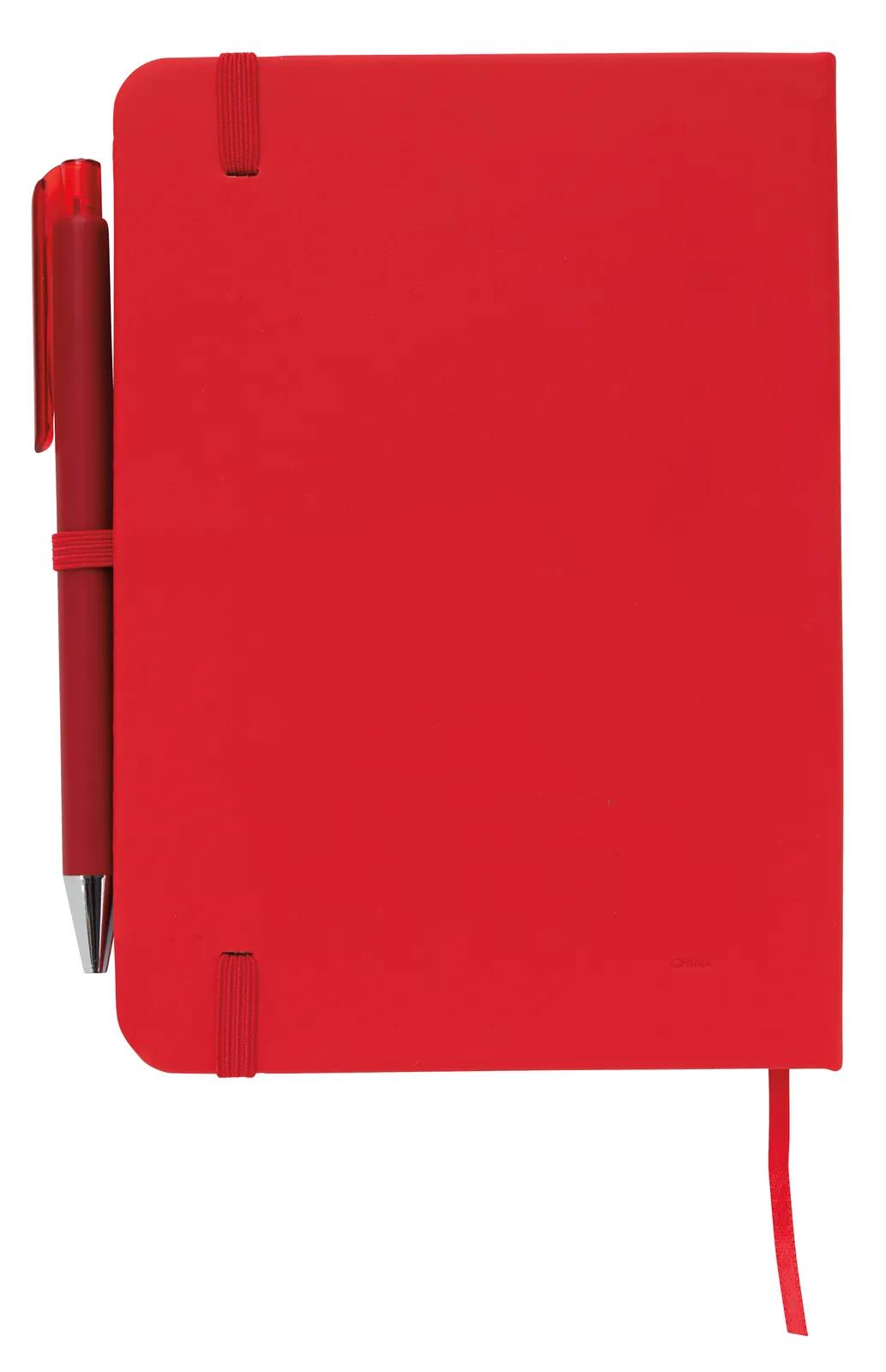 Notebook with Pen Leatherette Cover Elastic Band - 7 x 5 in - product view 18
