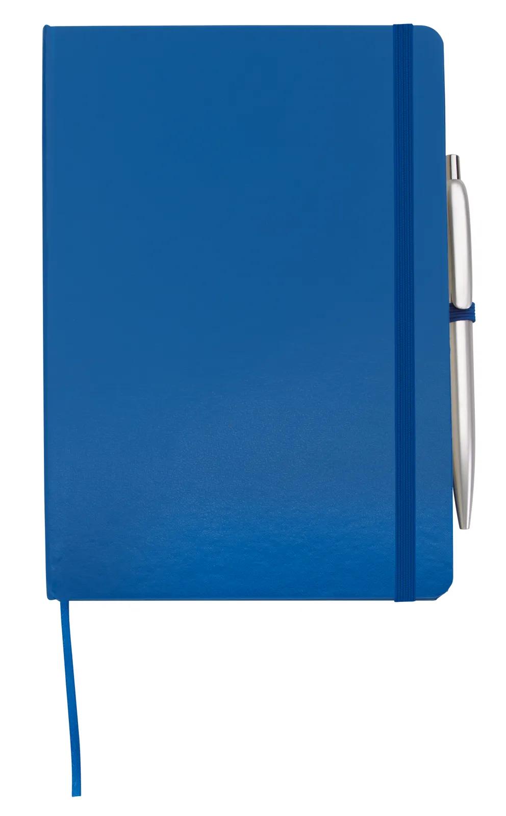 Journal with Pen Leatherette Cover Expandable Pocket - 8.25 x 5.5 in - product view 3