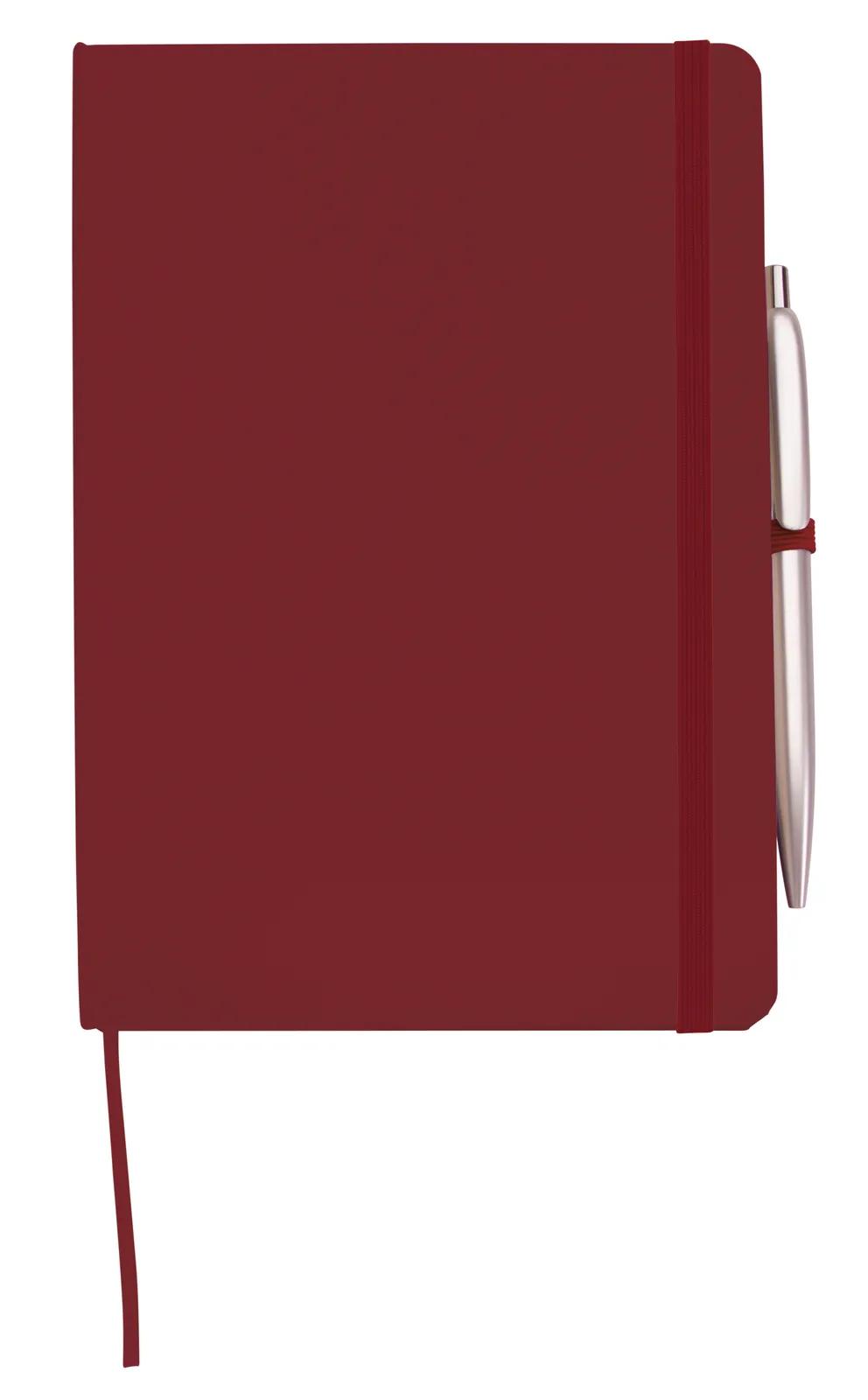 Journal with Pen Leatherette Cover Expandable Pocket - 8.25 x 5.5 in - product view 4