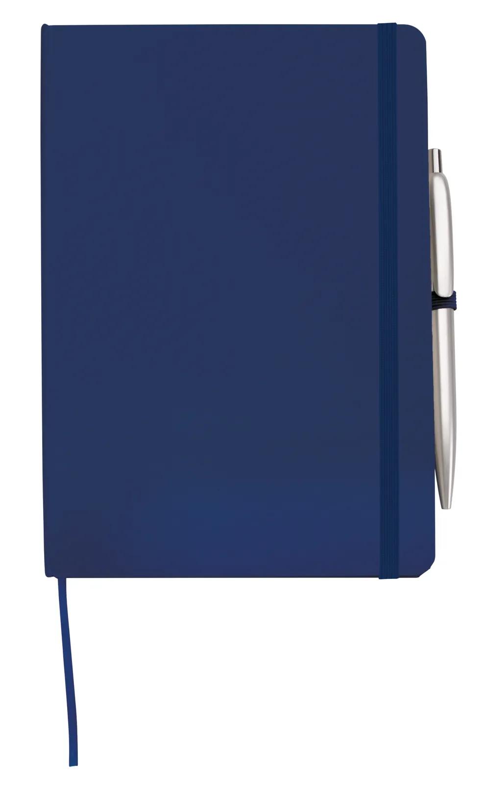 Journal with Pen Leatherette Cover Expandable Pocket - 8.25 x 5.5 in - product view 6