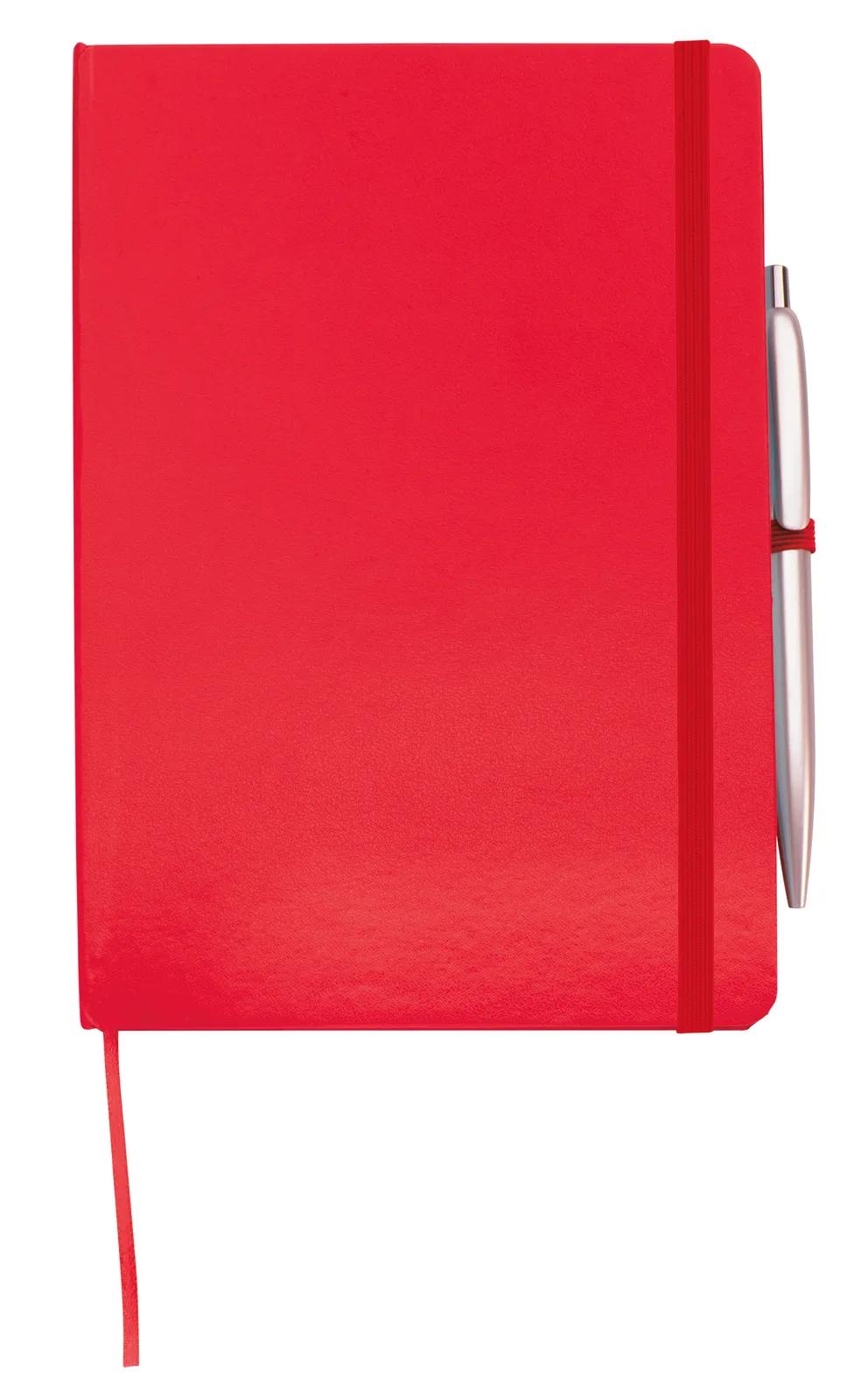 Journal with Pen Leatherette Cover Expandable Pocket - 8.25 x 5.5 in - product view 8