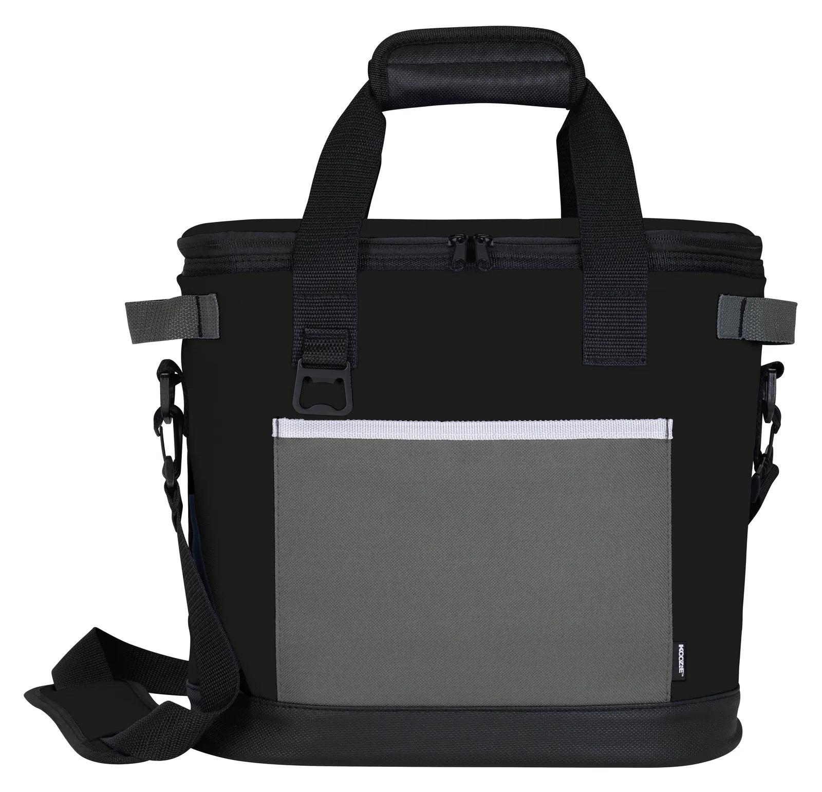 Cooler Bag 20-Can 600D Polyester Bottle Opener - 12.25 x 12.5 in - product view 2