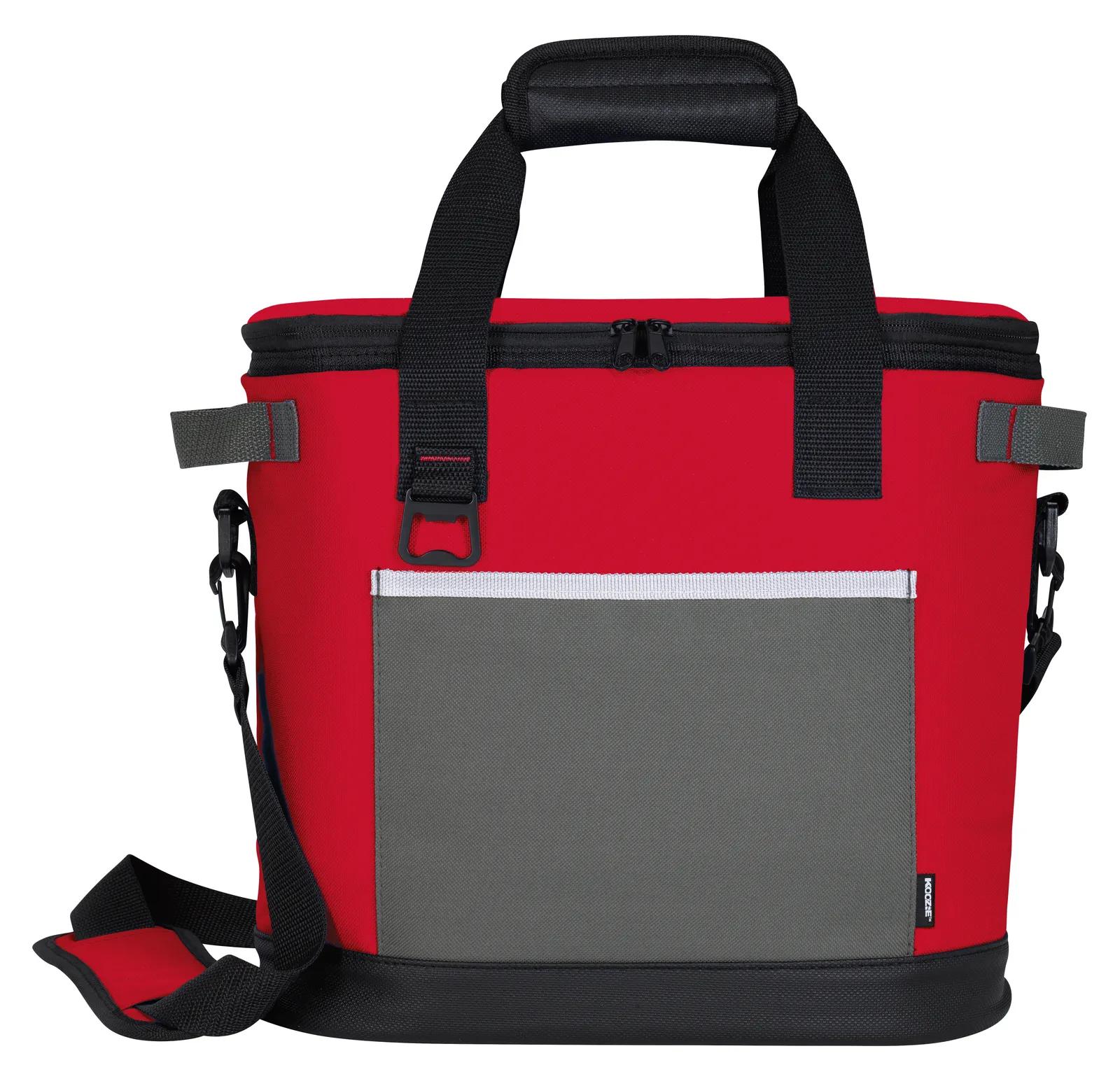 Cooler Bag 20-Can 600D Polyester Bottle Opener - 12.25 x 12.5 in - product view 6