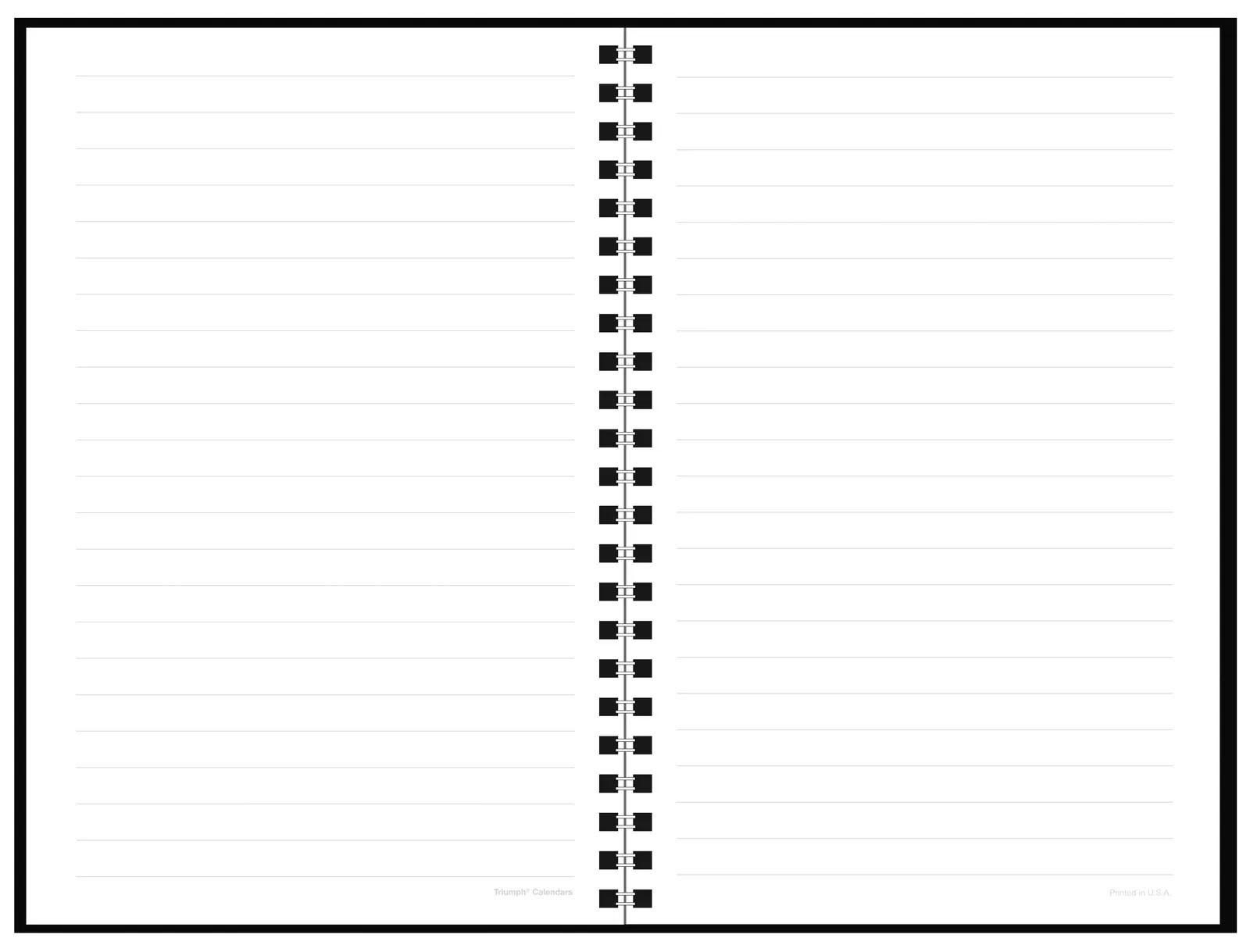 Spiral Notebook Leatherette Cover 50 Sheets - 9 x 6 in - product view 7