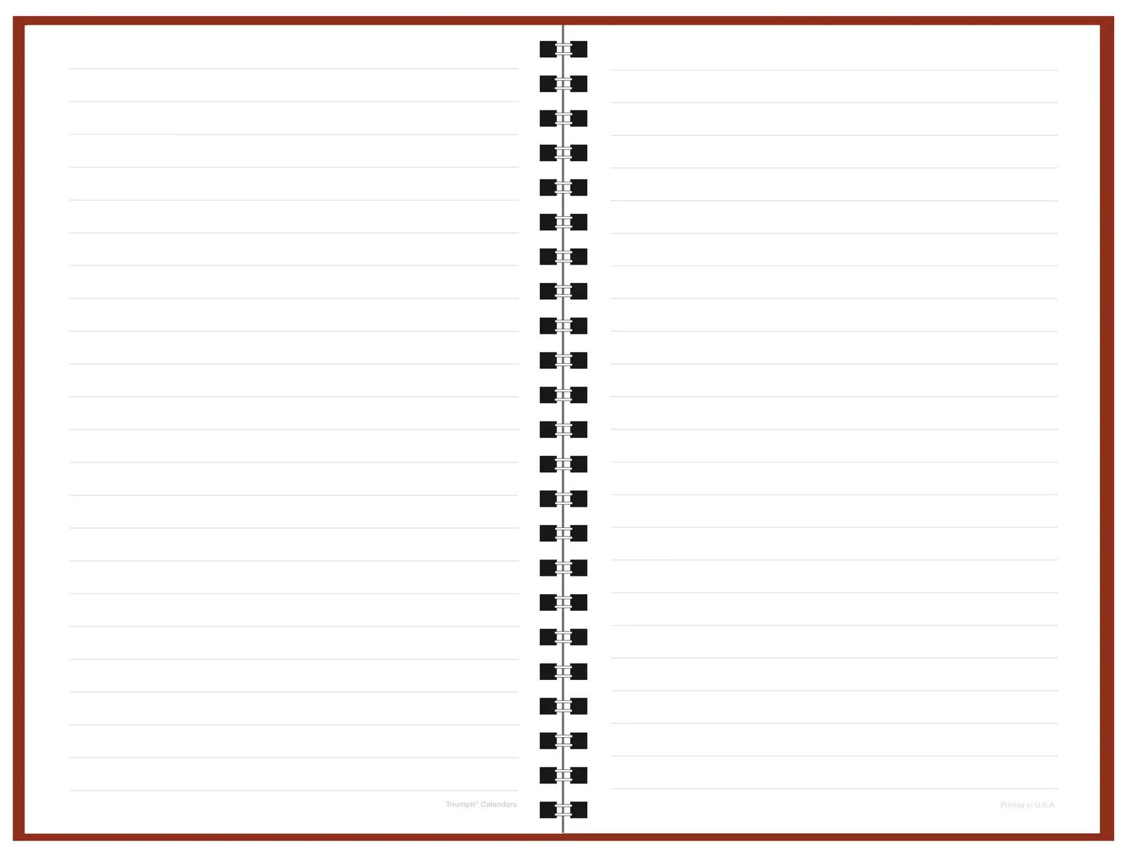 Spiral Notebook Leatherette Cover 50 Sheets - 9 x 6 in - product view 10