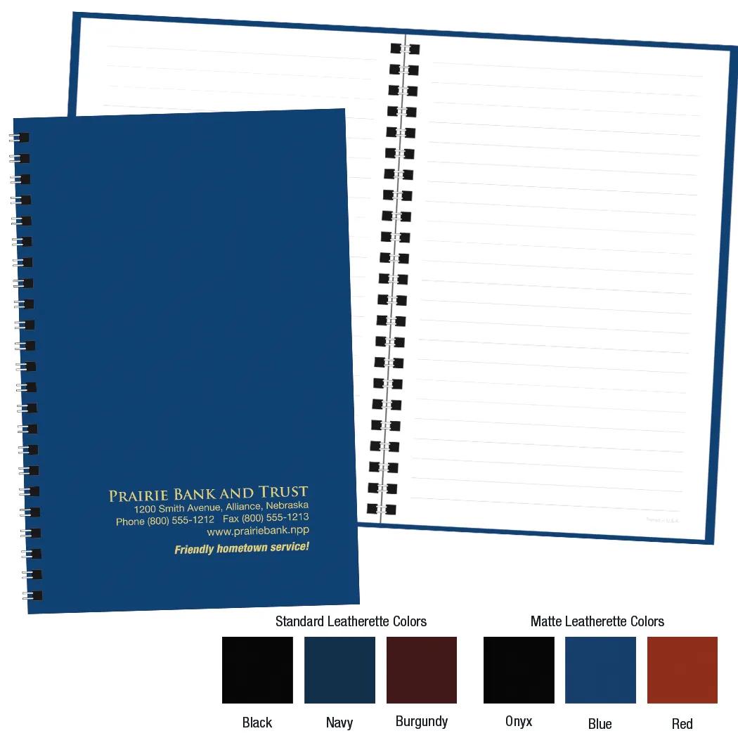 Spiral Notebook Leatherette Cover 50 Sheets - 9 x 6 in - product view 11