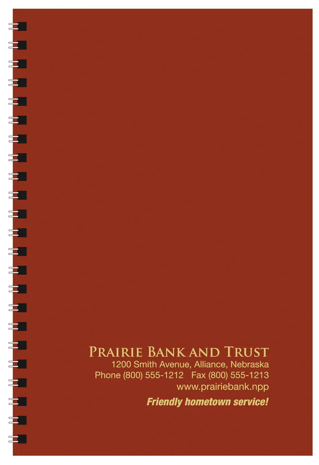 Spiral Notebook Leatherette Cover 50 Sheets - 9 x 6 in - product view 16