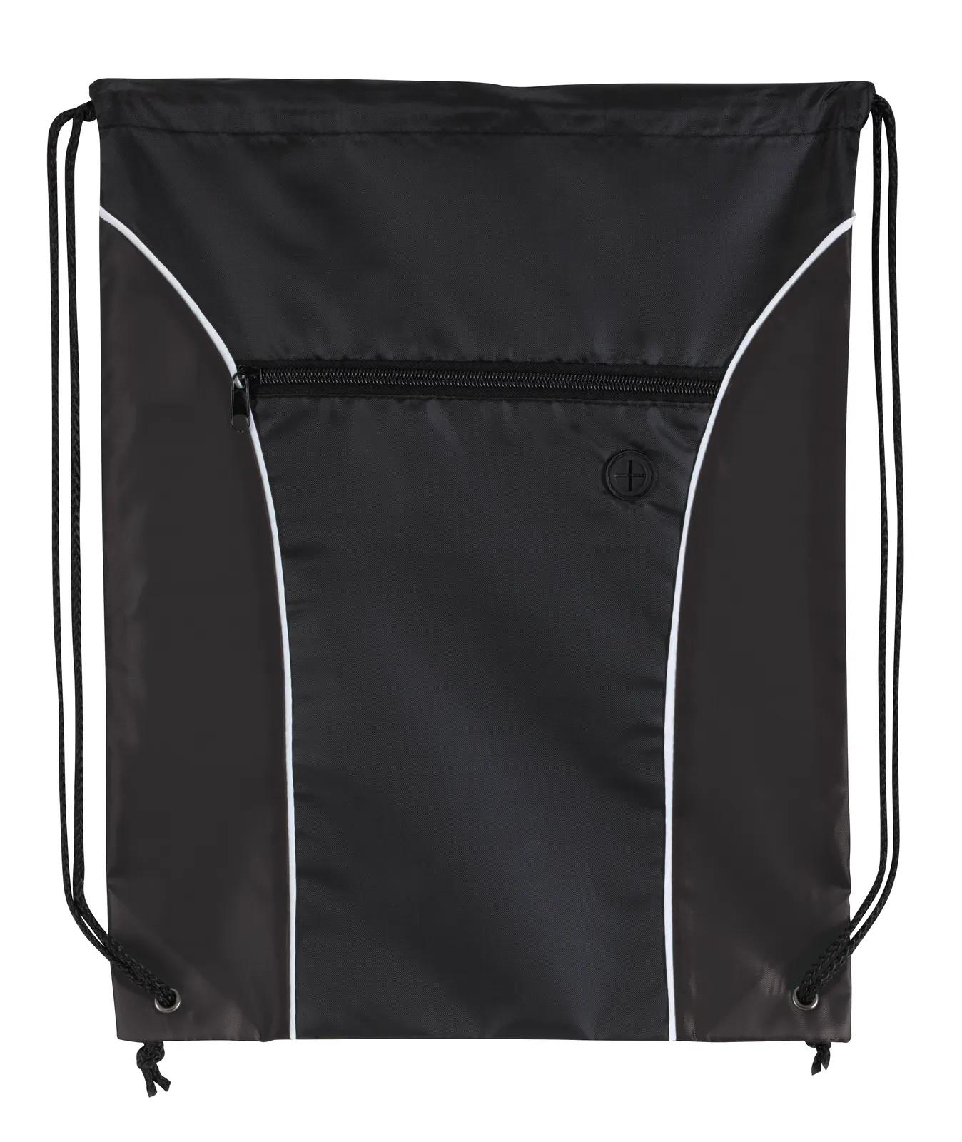 Drawstring Backpack Two-Tone White Accents - 17.5 x 14 in - product view 12