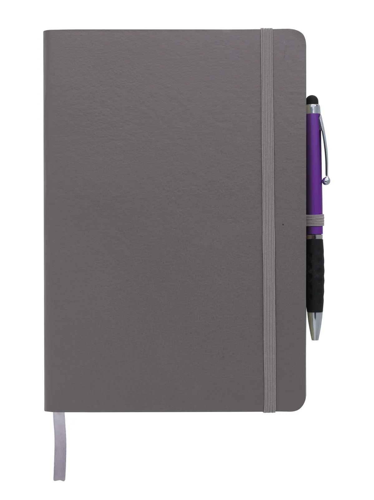 Journal Textured Leatherette Cover Elastic Band - 8.25 x 5.75 in - product view 3