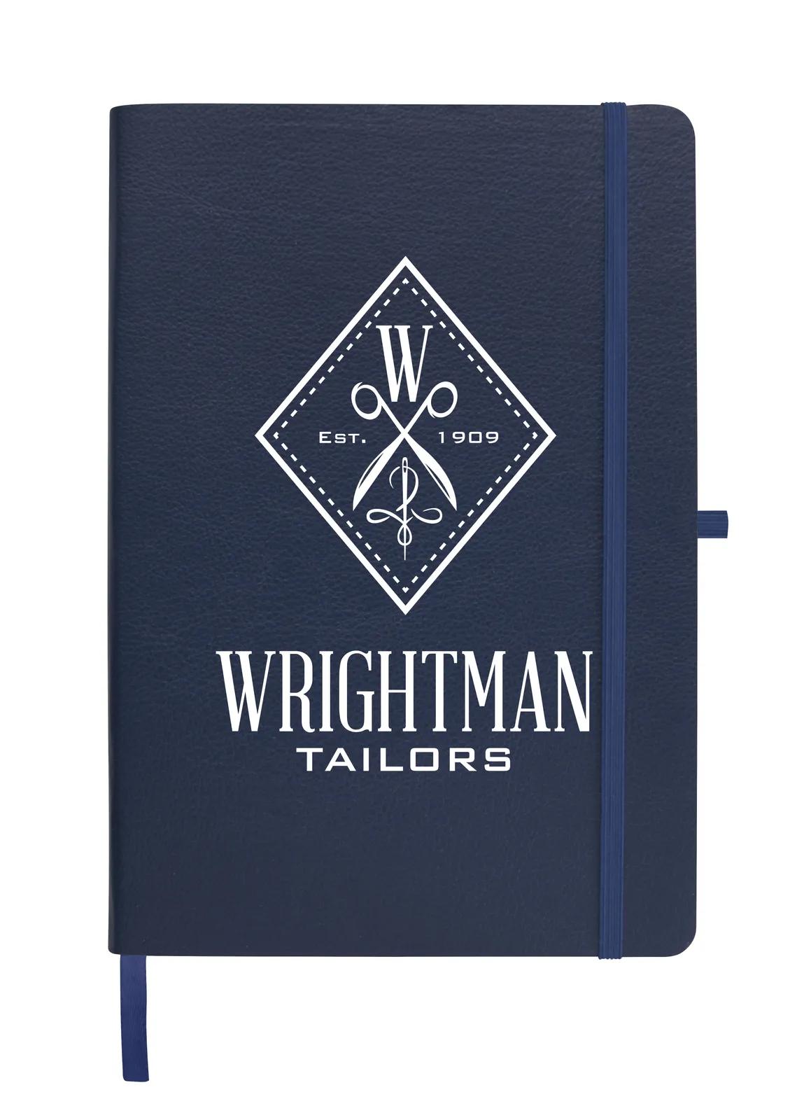 Journal Textured Leatherette Cover Elastic Band - 8.25 x 5.75 in - product view 9