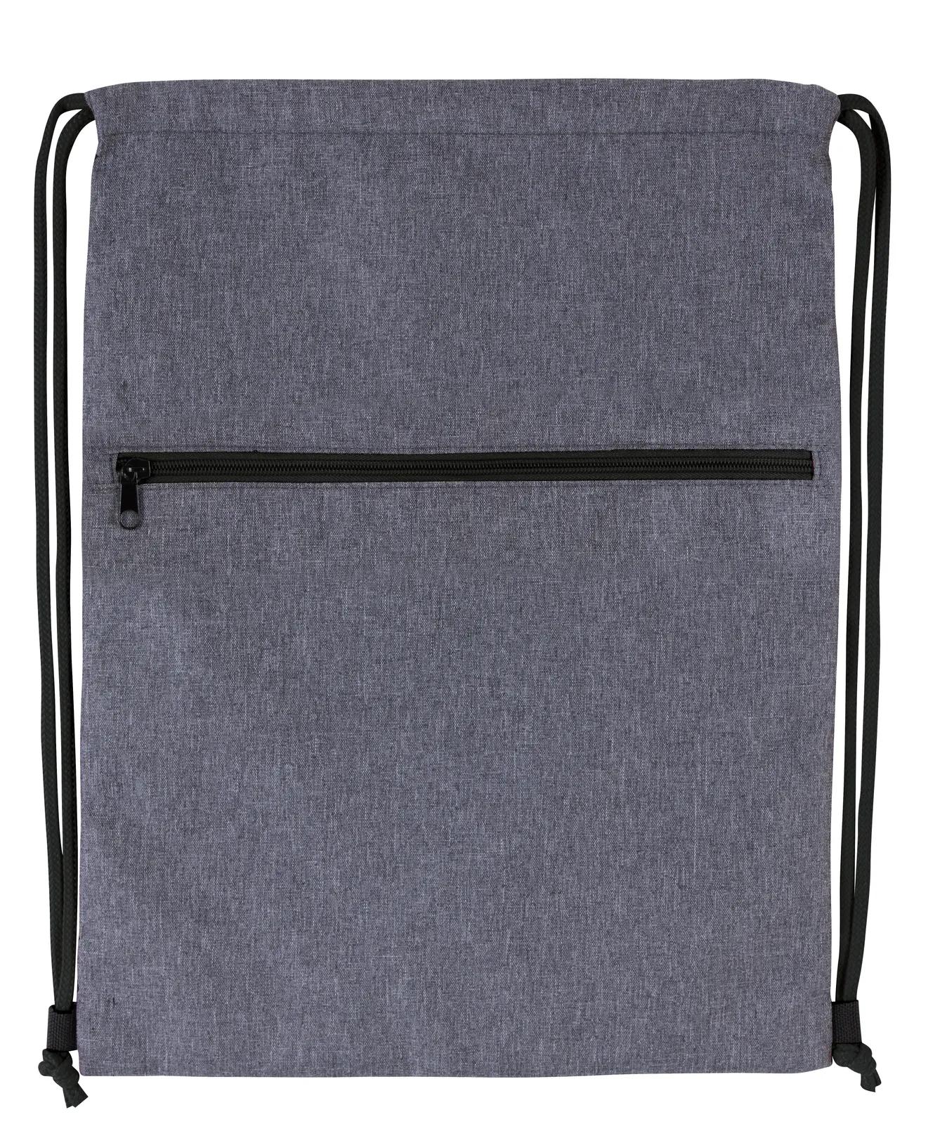 Drawstring Backpack Two-Tone 300D Polyester - 17.5 x 13.375 in - product view 2