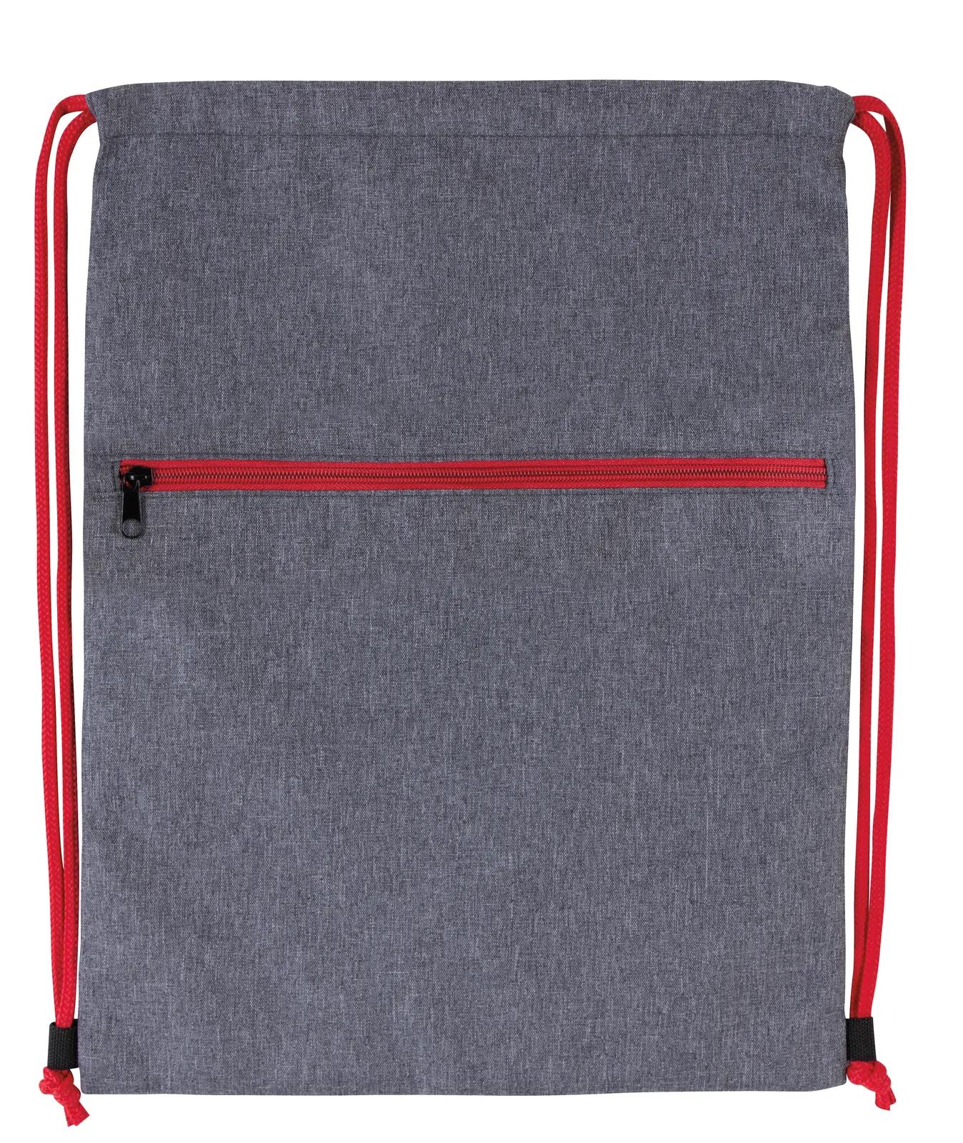 Drawstring Backpack Two-Tone 300D Polyester - 17.5 x 13.375 in - product view 6