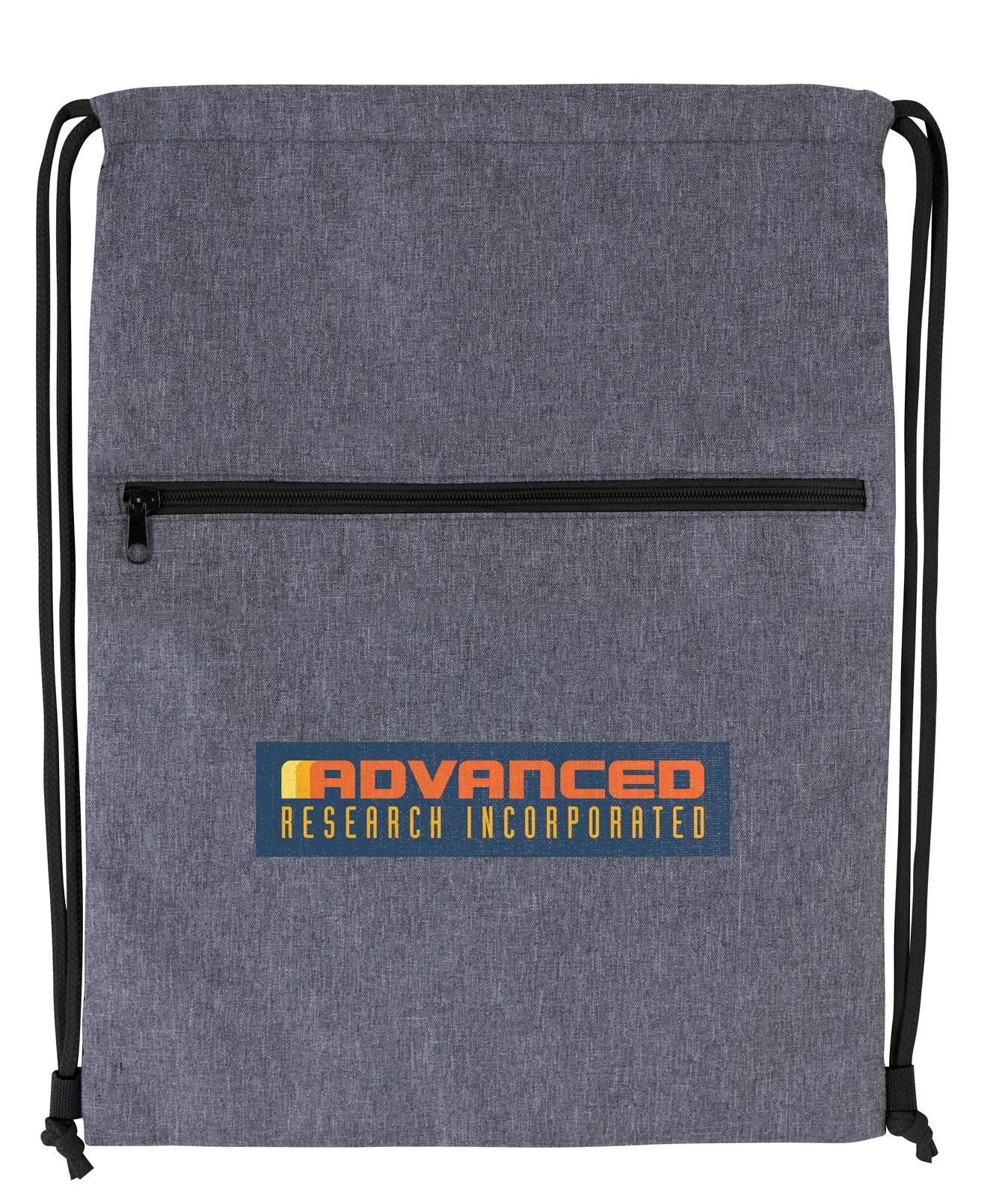 Drawstring Backpack Two-Tone 300D Polyester - 17.5 x 13.375 in - product view 9