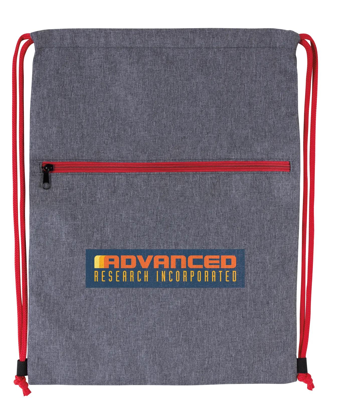 Drawstring Backpack Two-Tone 300D Polyester - 17.5 x 13.375 in - product view 11