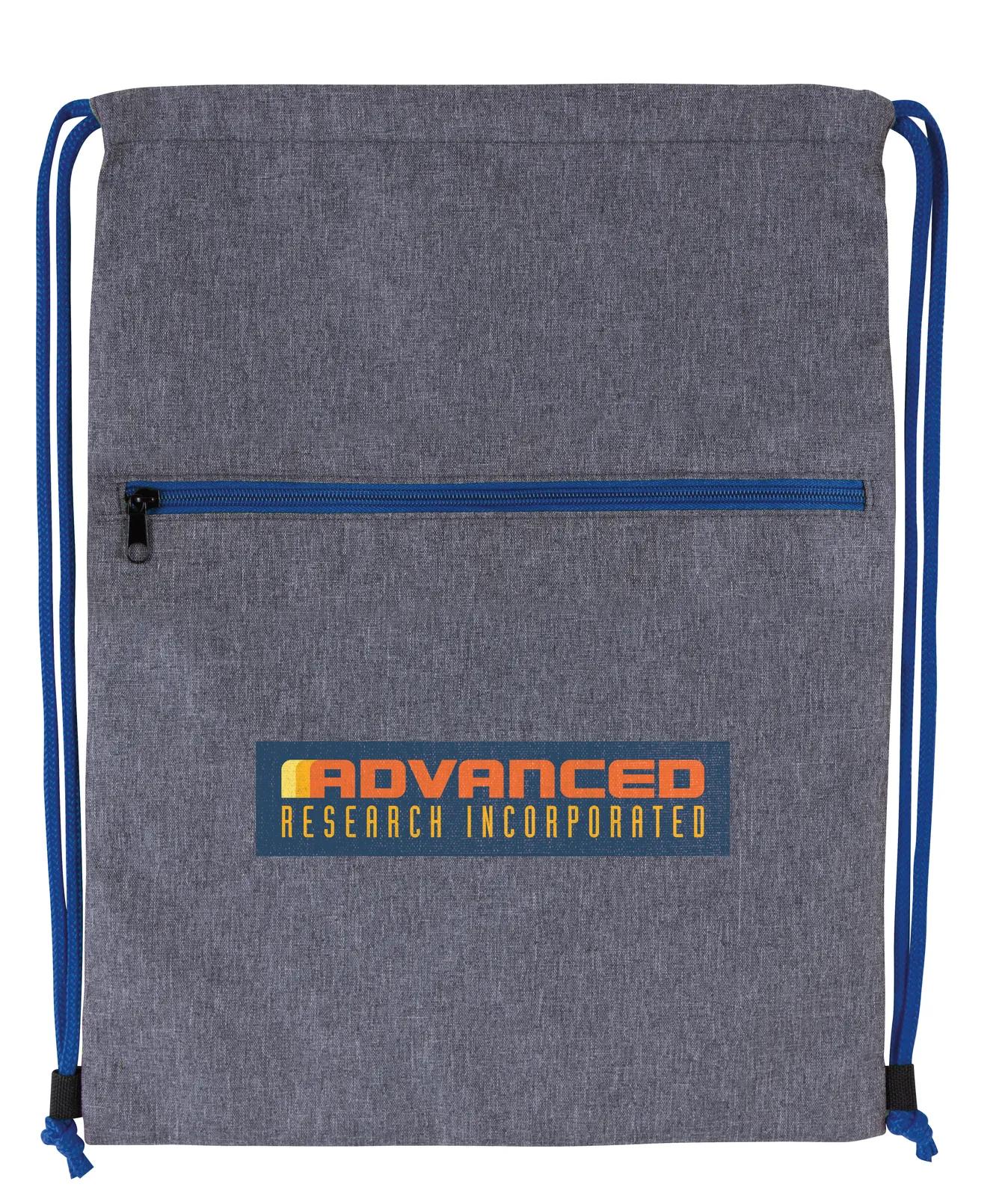 Drawstring Backpack Two-Tone 300D Polyester - 17.5 x 13.375 in - product view 12