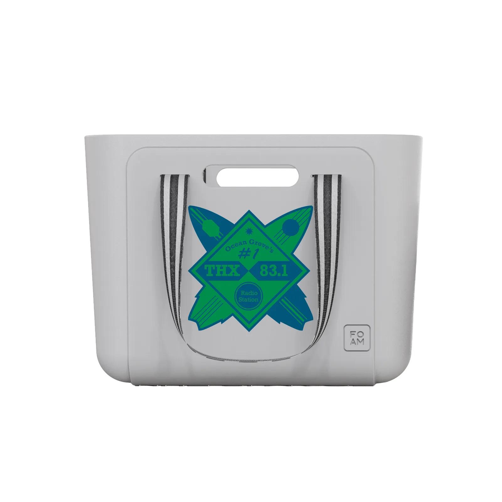 PU Tote Bag Large Interior Zipper Pocket - 11.375 x 18.125 in - product view 2