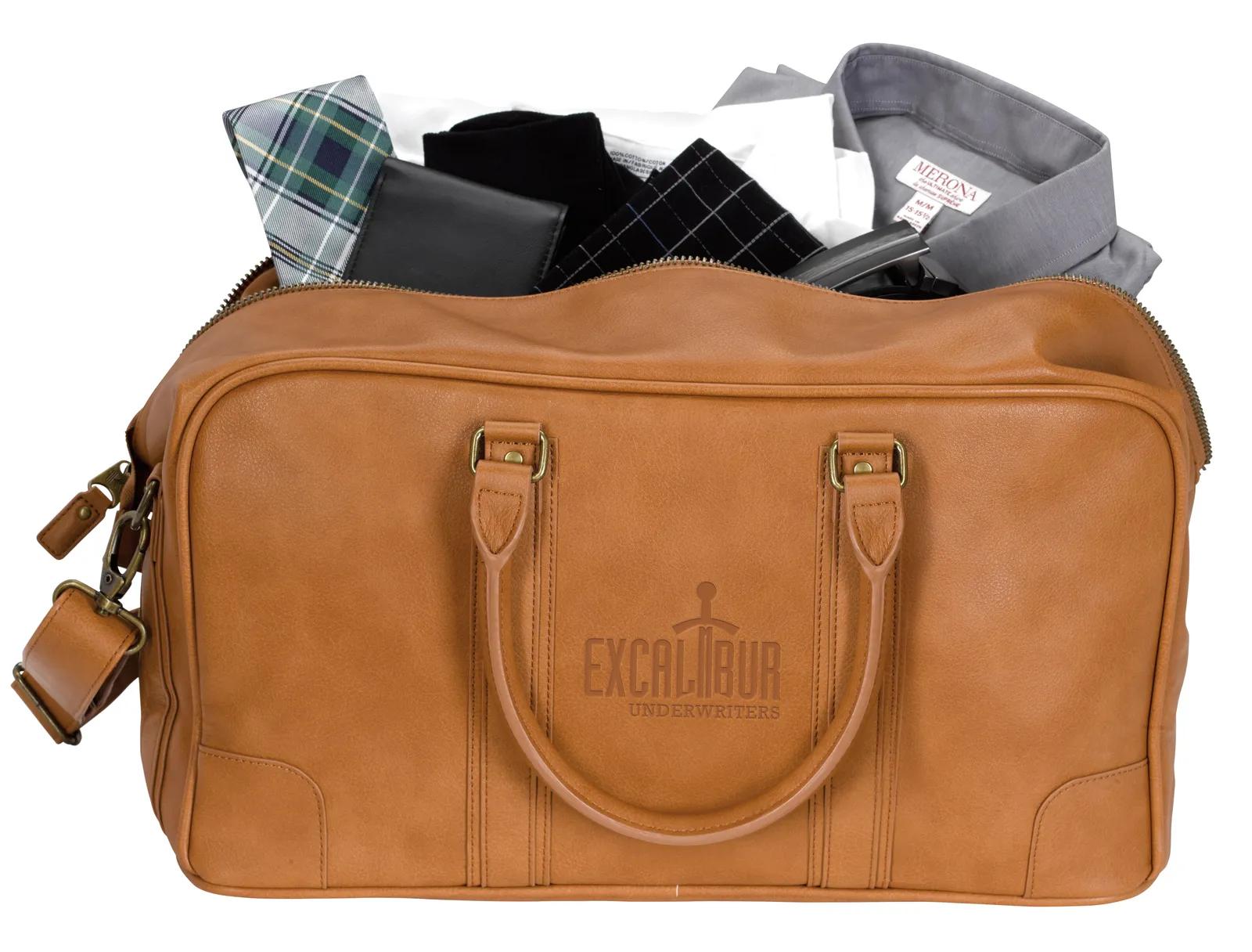 PU Duffel Bag Interior Organization Pockets - 9.625 x 17.375 in - product view 6