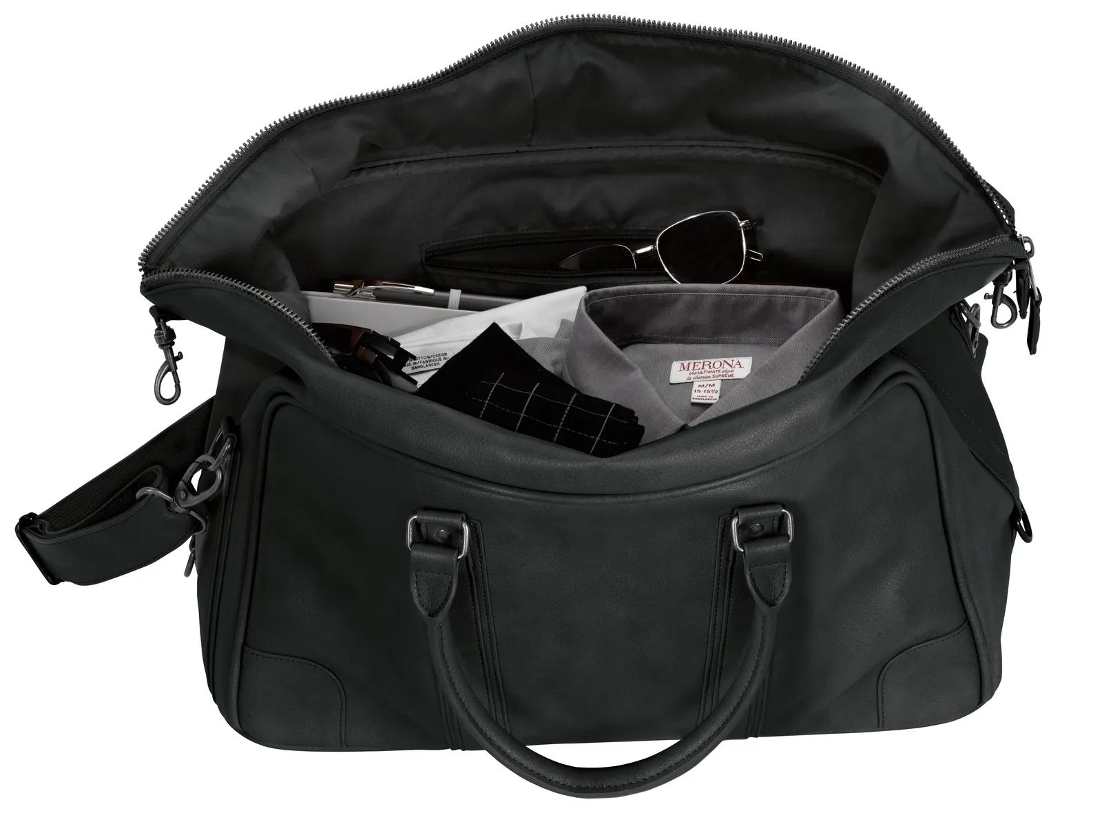 PU Duffel Bag Interior Organization Pockets - 9.625 x 17.375 in - product view 10