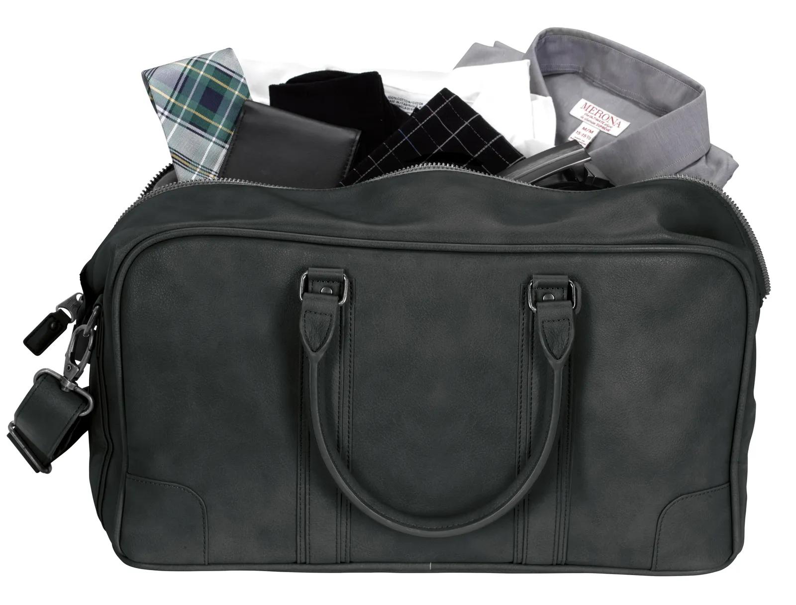 PU Duffel Bag Interior Organization Pockets - 9.625 x 17.375 in - product view 12
