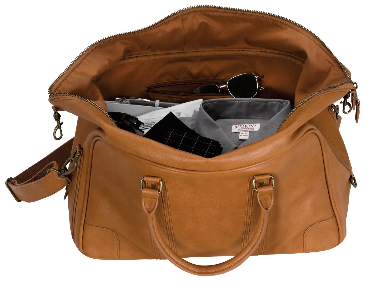 PU Duffel Bag Interior Organization Pockets - 9.625 x 17.375 in - product view 16