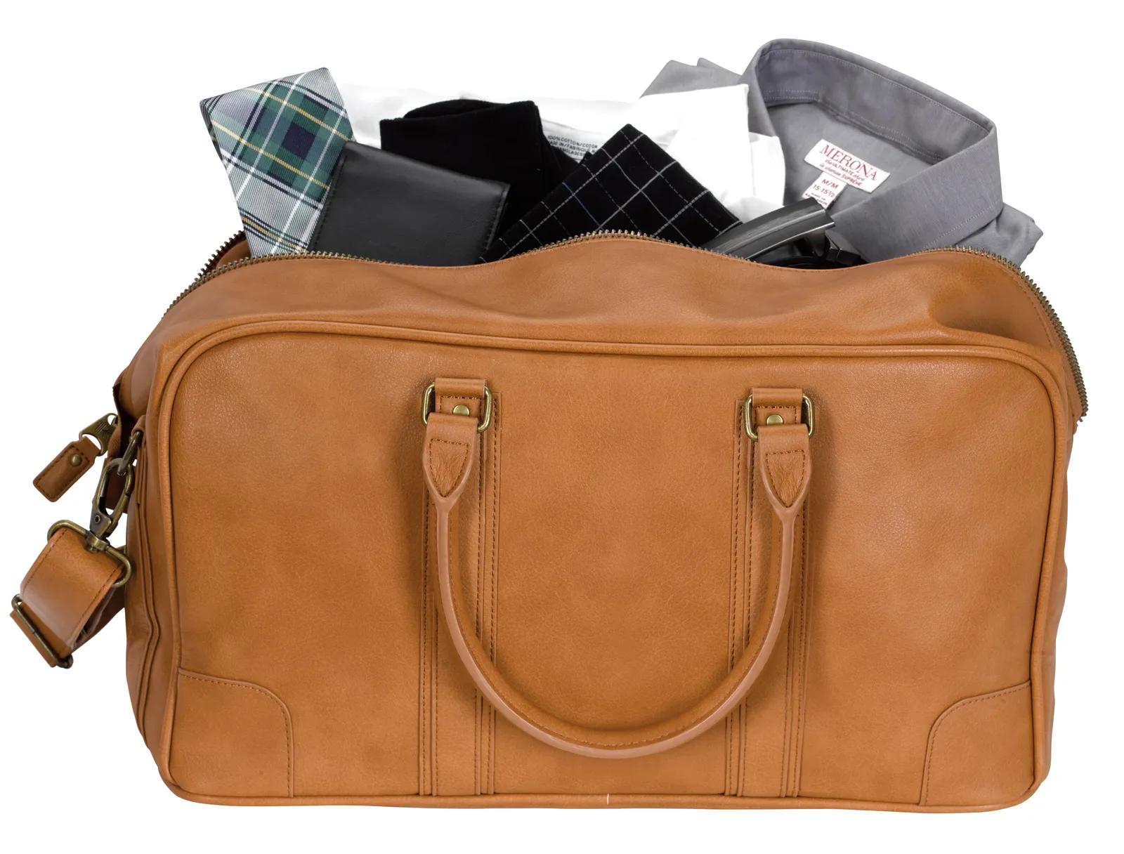 PU Duffel Bag Interior Organization Pockets - 9.625 x 17.375 in - product view 18