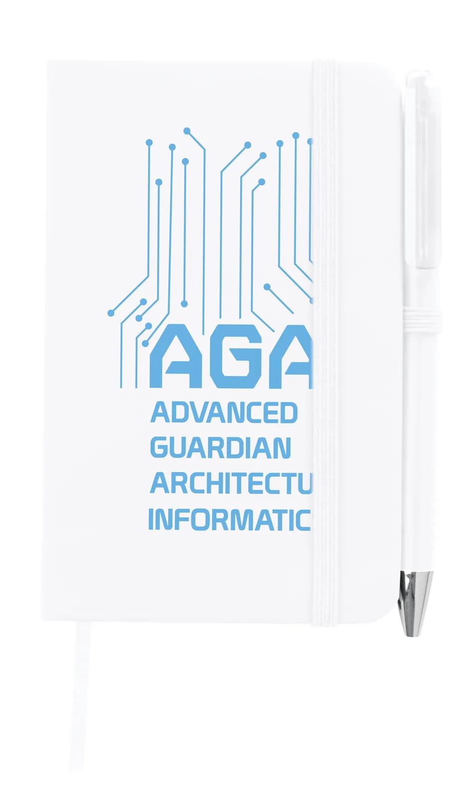 Mini Notebook with Pen Leatherette Cover - 5.5 x 3.5 in - product view 8