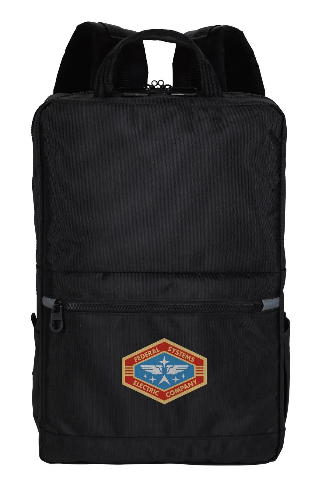 Charging Backpack with Dual Cable 900D Nylon - 16.9 x 10.6 in - product view 3